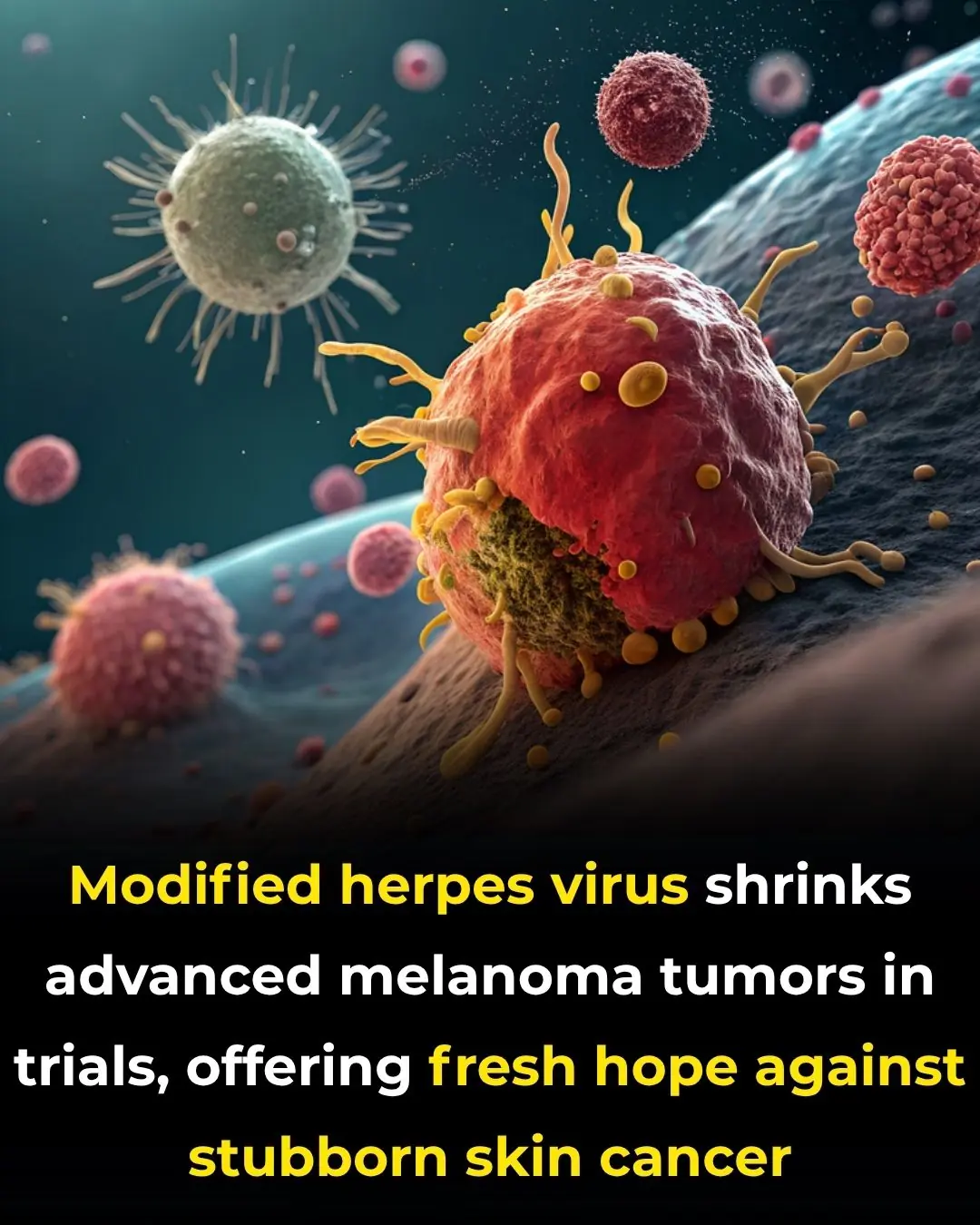 Modified Herpes Virus Shrinks Advanced Melanoma Tumors in Trials, Offering Fresh Hope Against Stubborn Skin Cancer