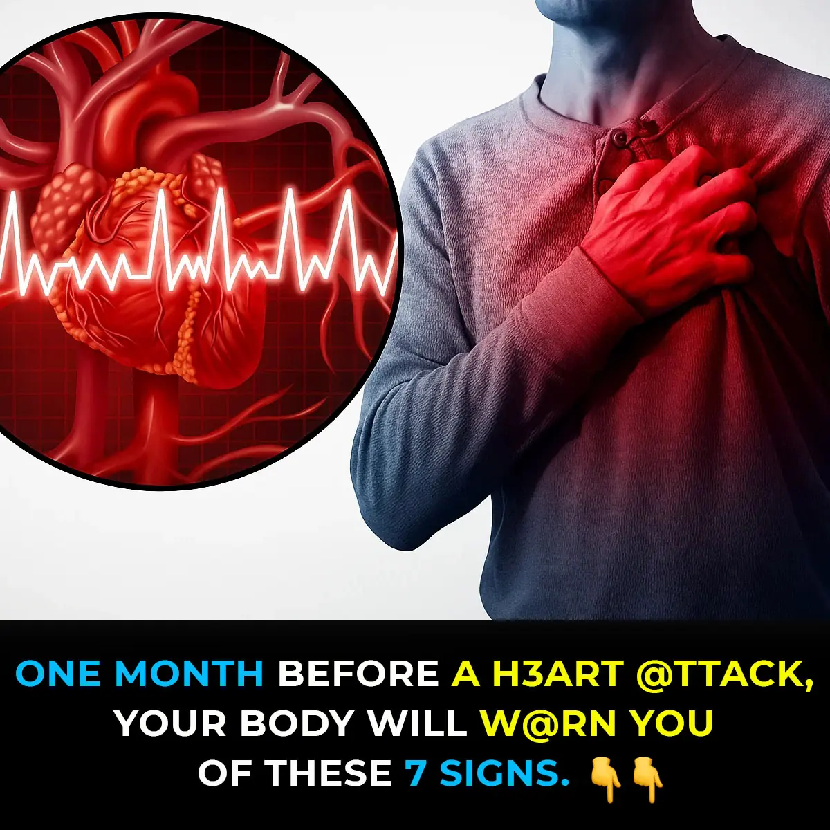 One Month Before A Heart Attack, Your Body Will Warn You Of These 7 Signs