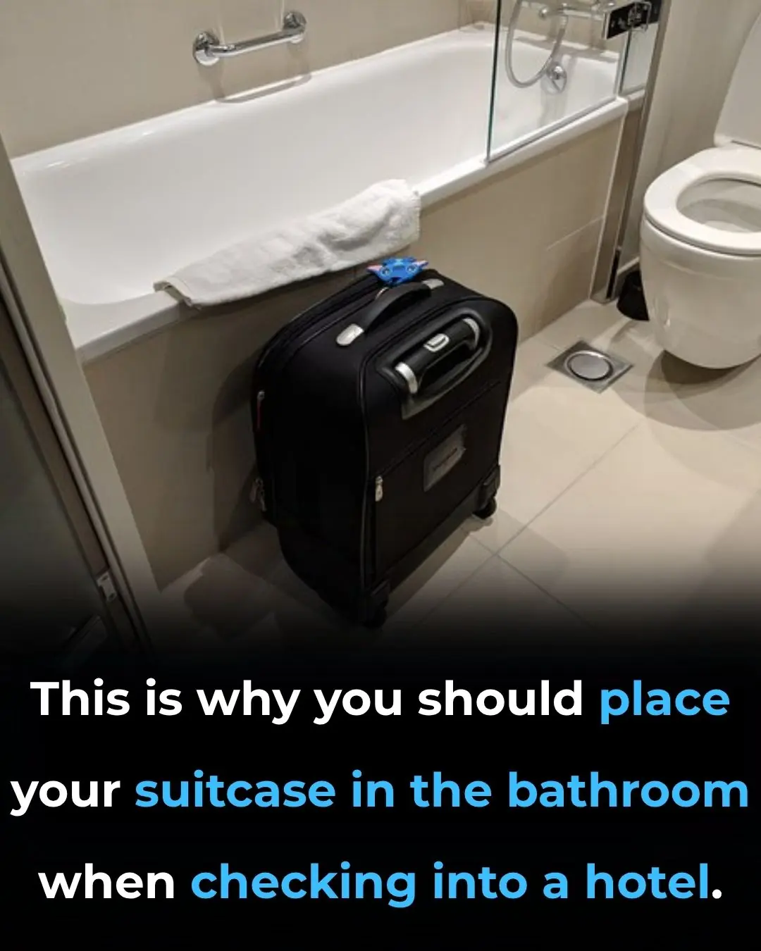 Why the Hotel Bathtub is the Safest Spot to Put Your Luggage