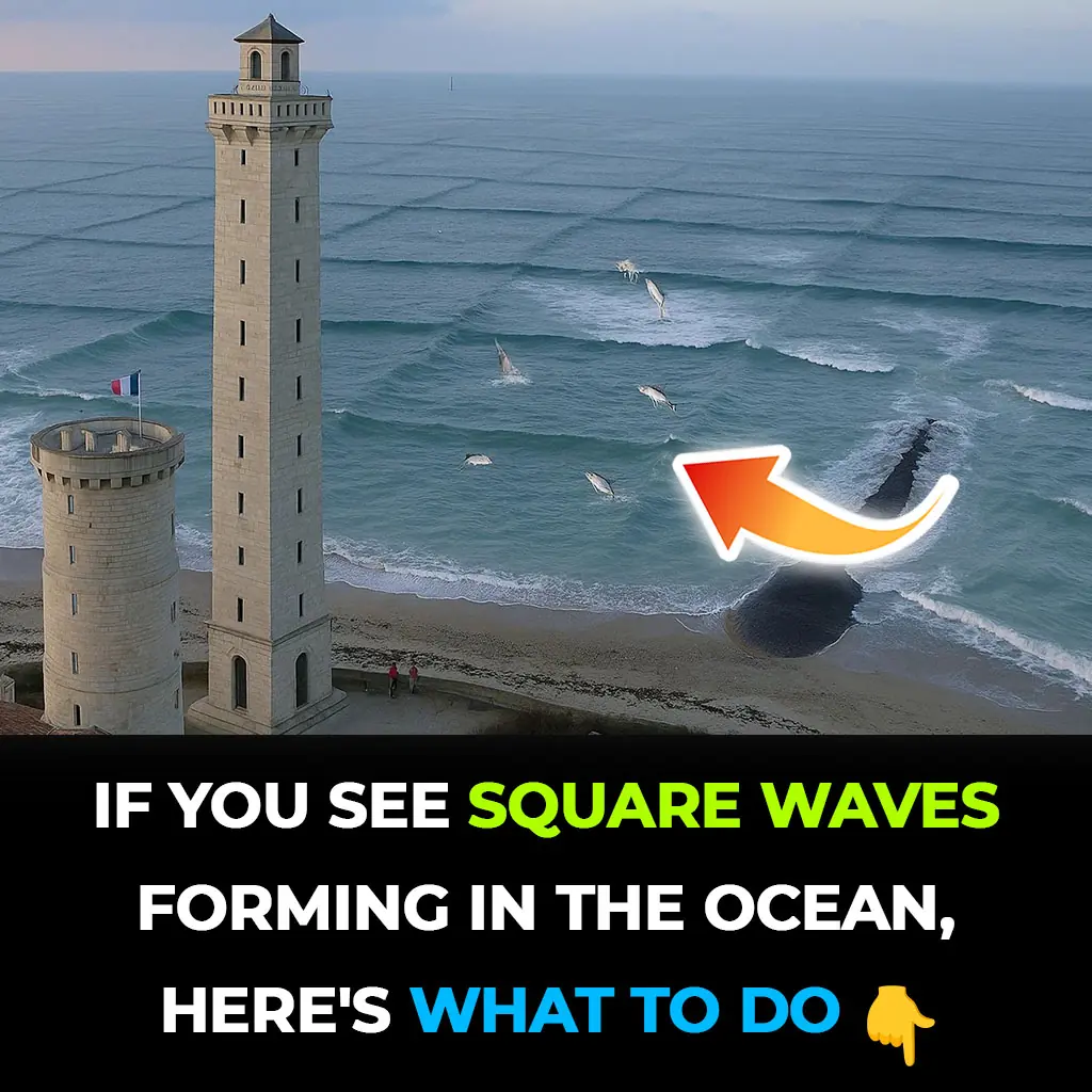 If you see square waves forming in the ocean, get out of the water immediately