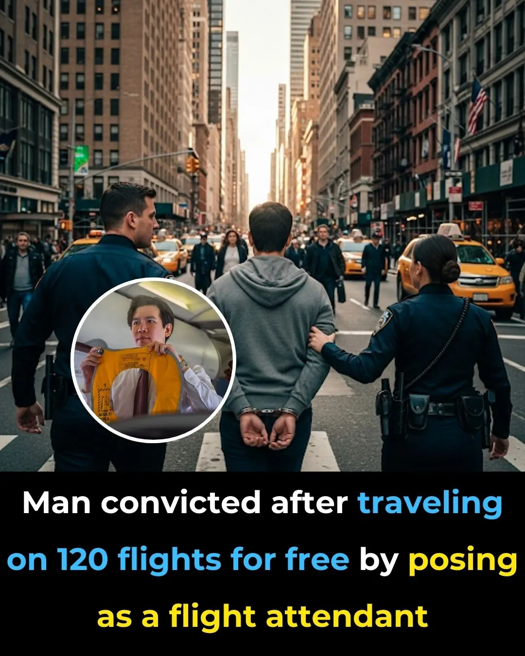 Man Convicted After Traveling on 120 Flights for Free by Posing as a Flight Attendant