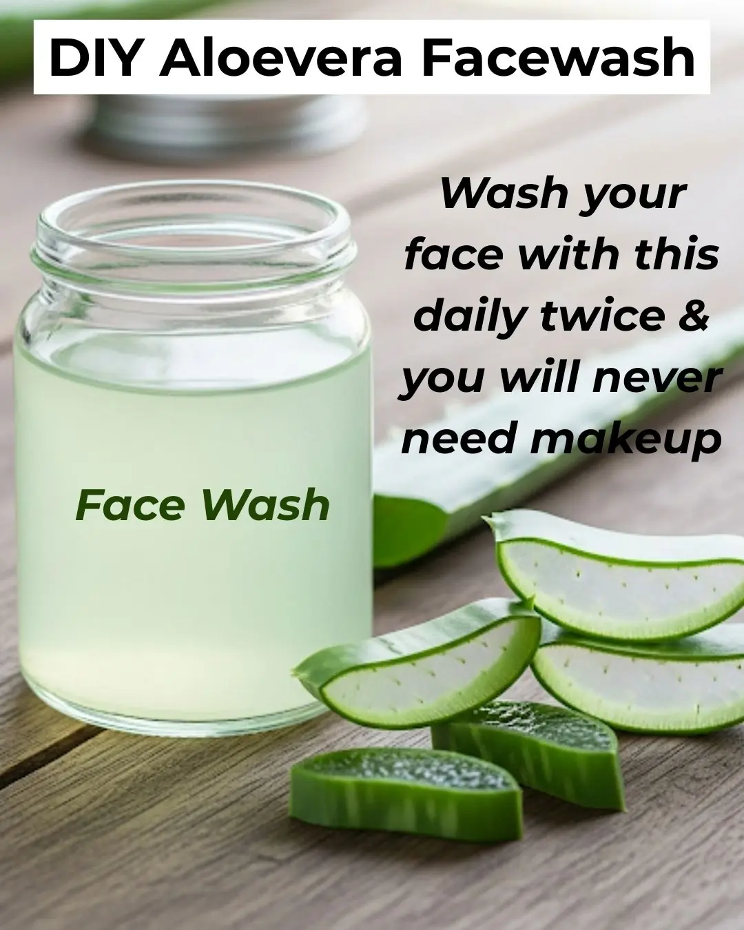 🌿 DIY Aloe Vera Face Wash – Natural & Nourishing Cleanser