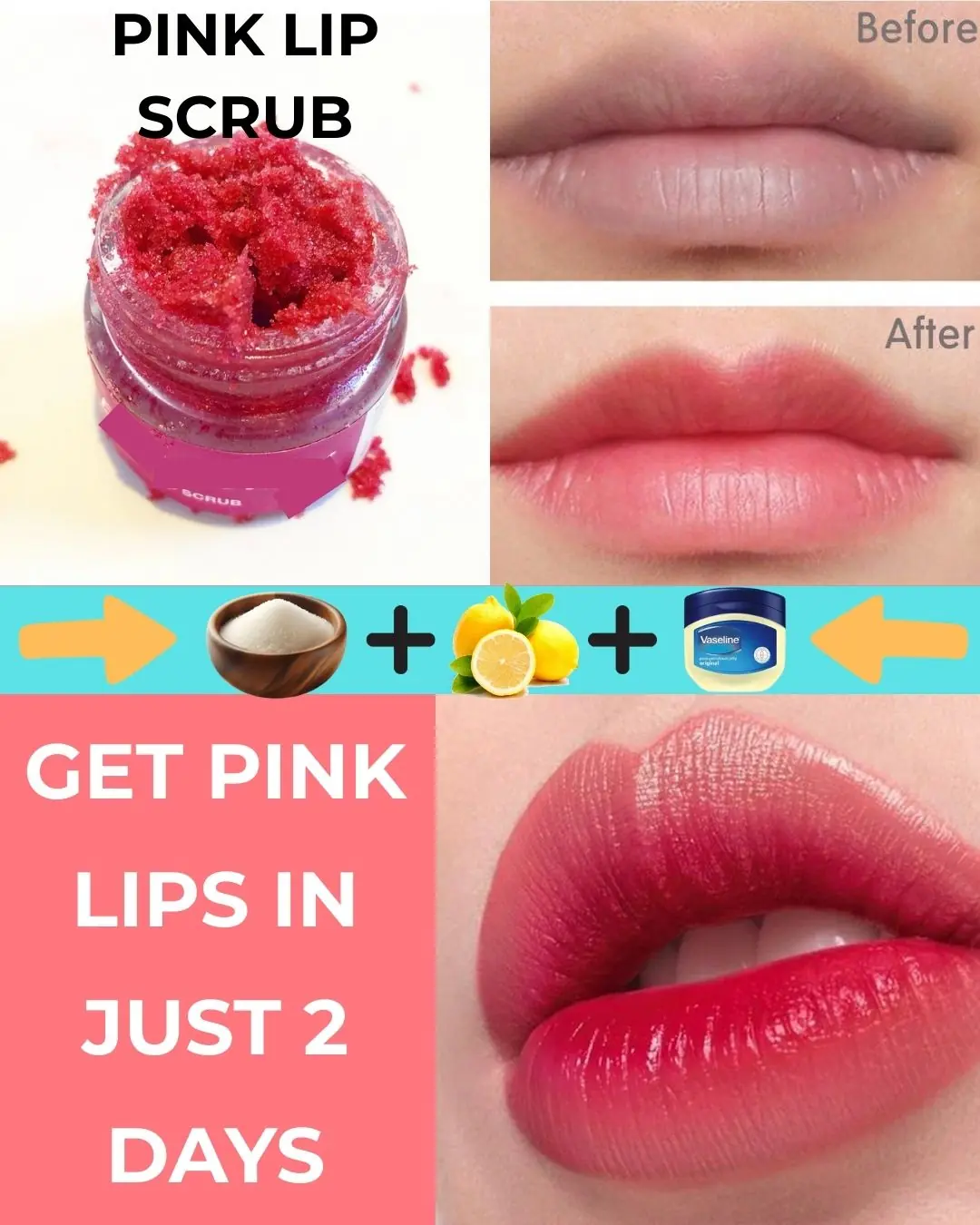 💋 DIY Lip Scrub: Achieve Soft, Pink Lips Naturally
