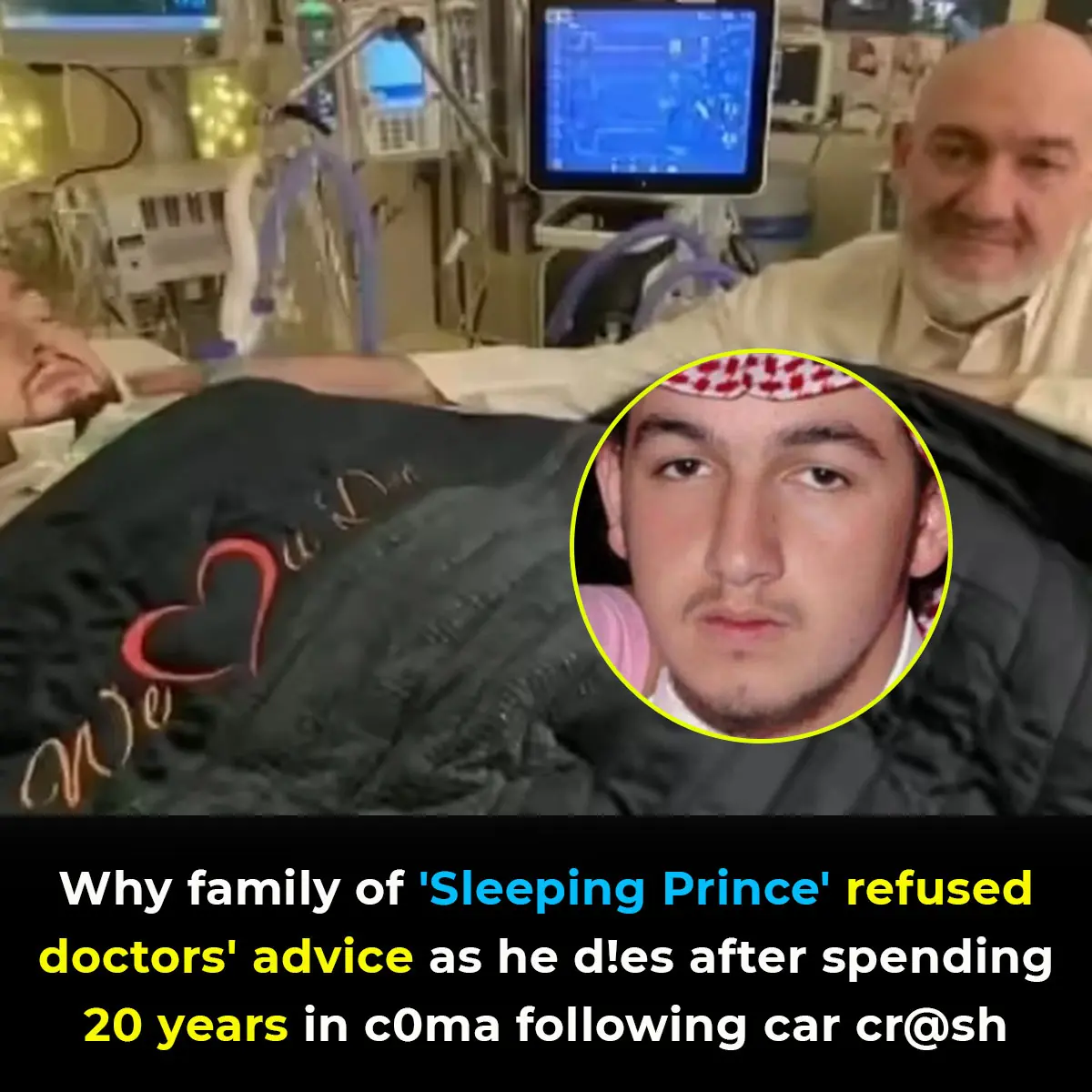 Why family of 'Sleeping Prince' refused doctors' advice as he dies after spending 20 years in coma following car crash