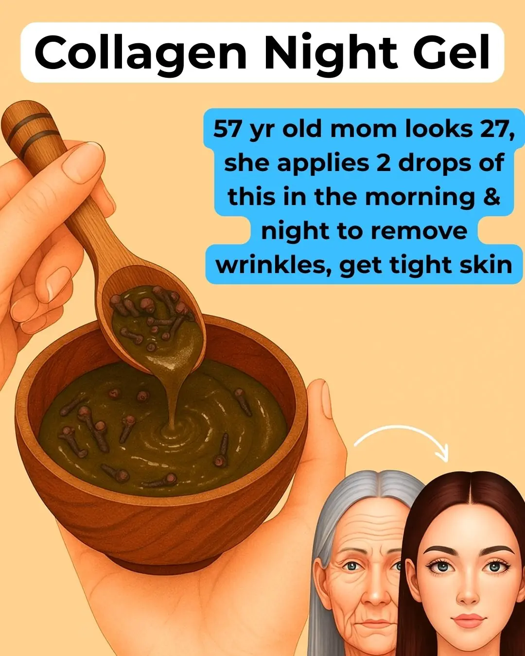 Clove Collagen Gel : Night Gel For A Smooth & Tight Skin