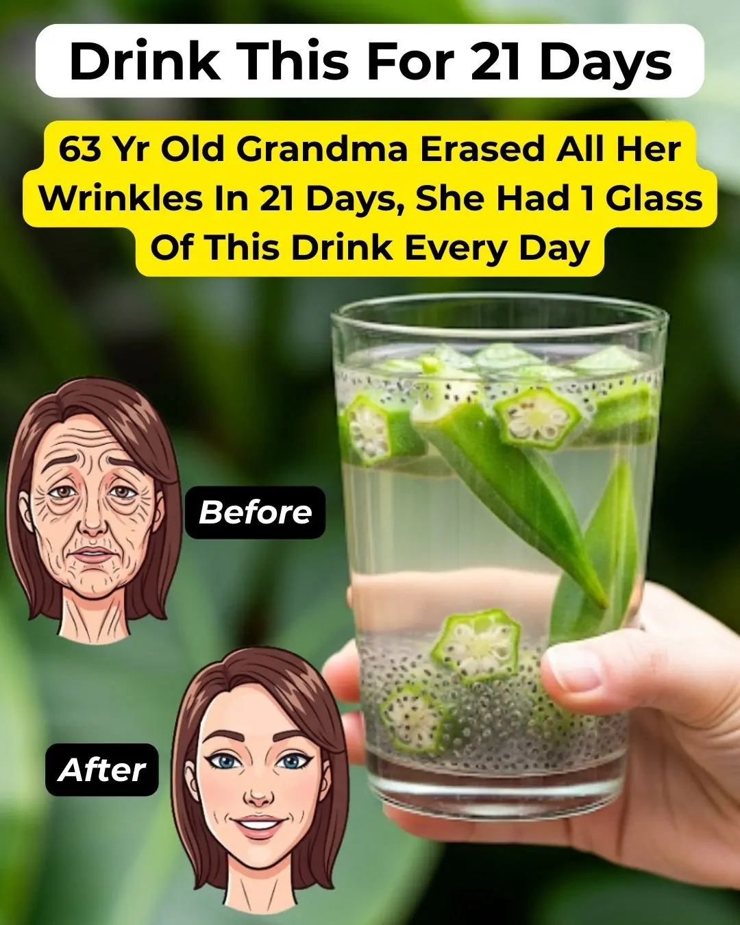Okra Chia Detox Drink : Reverse Your Skin Age 1 Glass At A Time