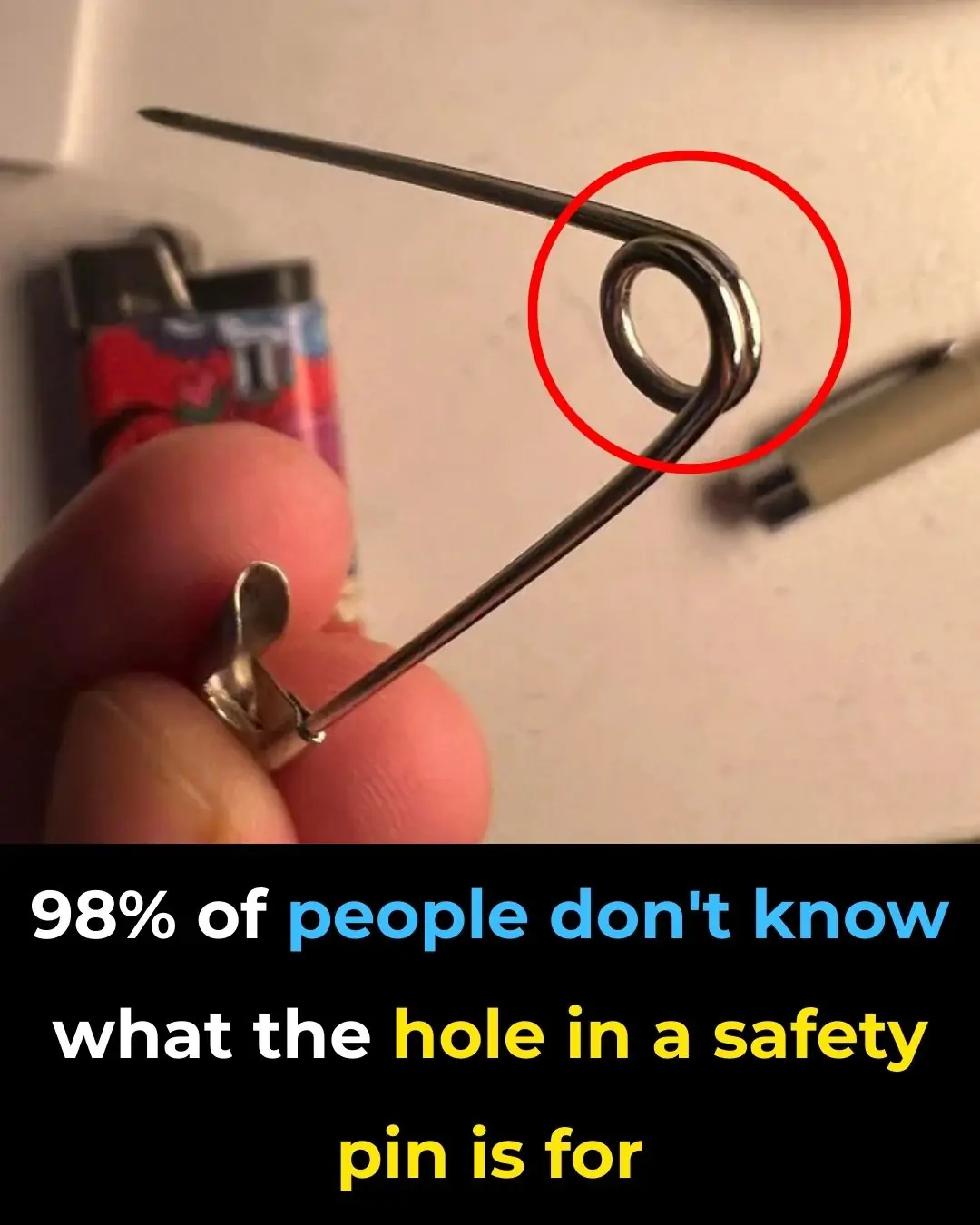 What’s the Purpose of That Tiny Hole in a Safety Pin