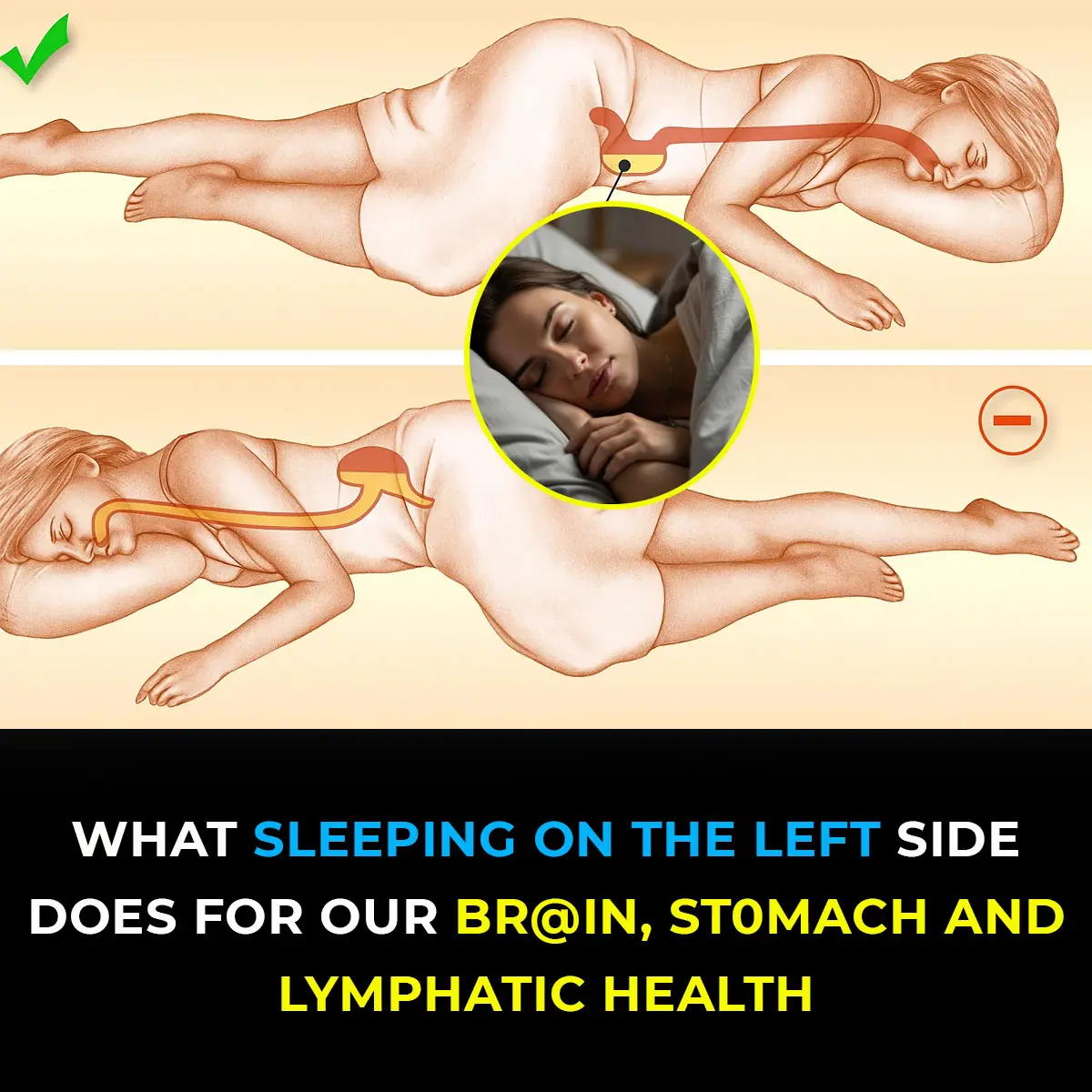 This is what sleeping on the left side does for our brain, stomach & glymphatic health
