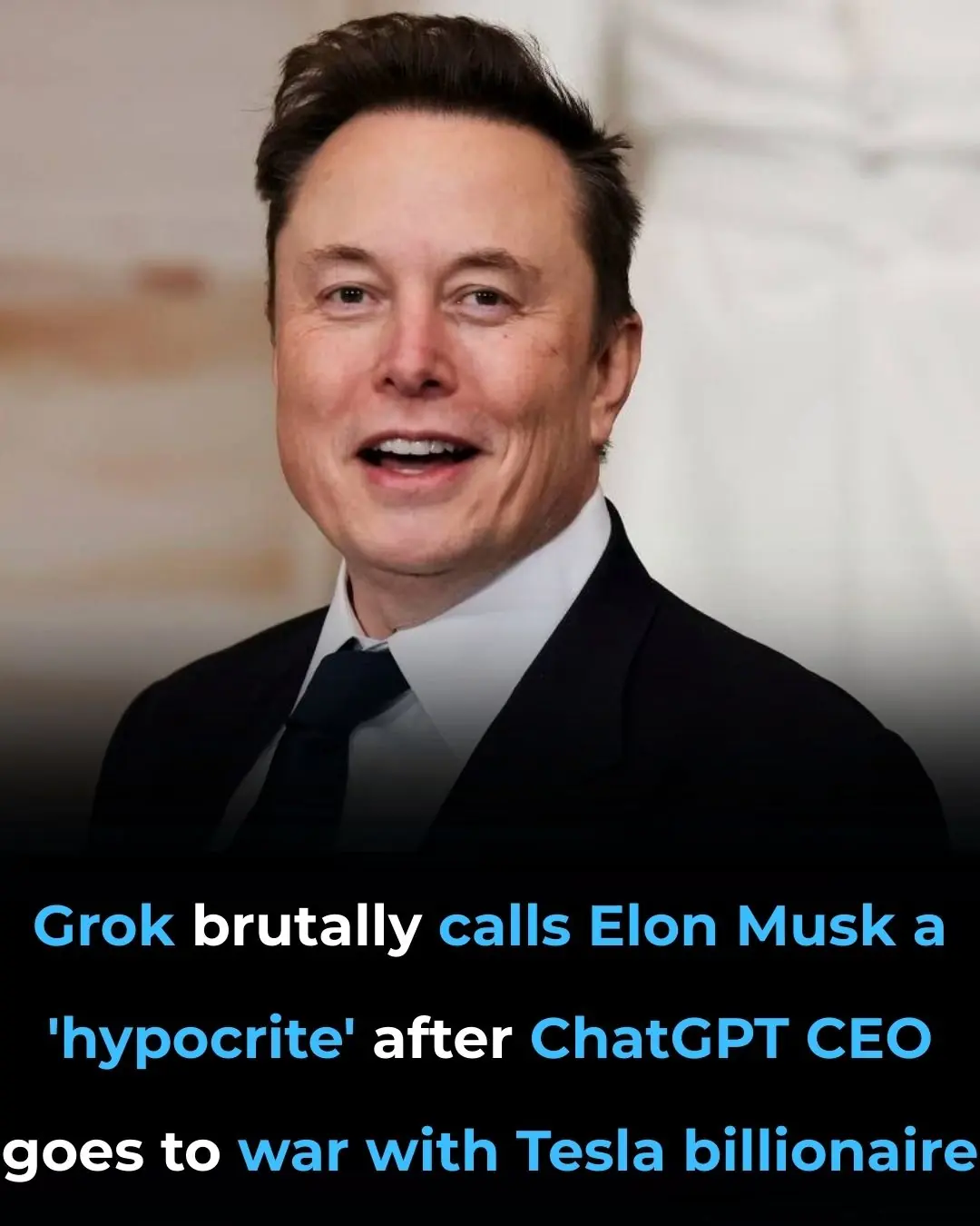 Grok brutally calls Elon Musk a 'hypocrite' after ChatGPT CEO goes to war with Tesla billionaire