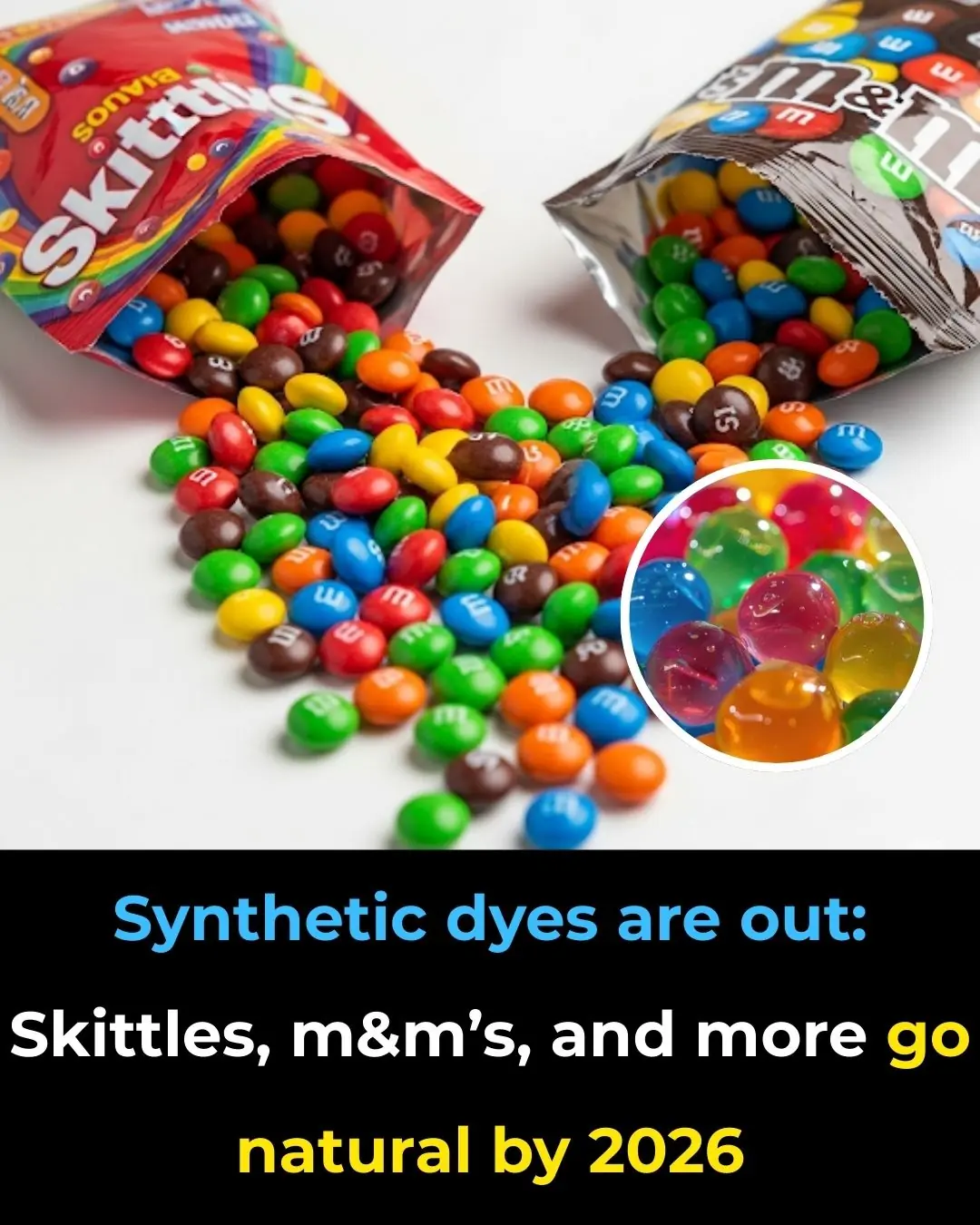 Synthetic Dyes Are Out: Skittles, M&M’s, and More Go Natural by 2026