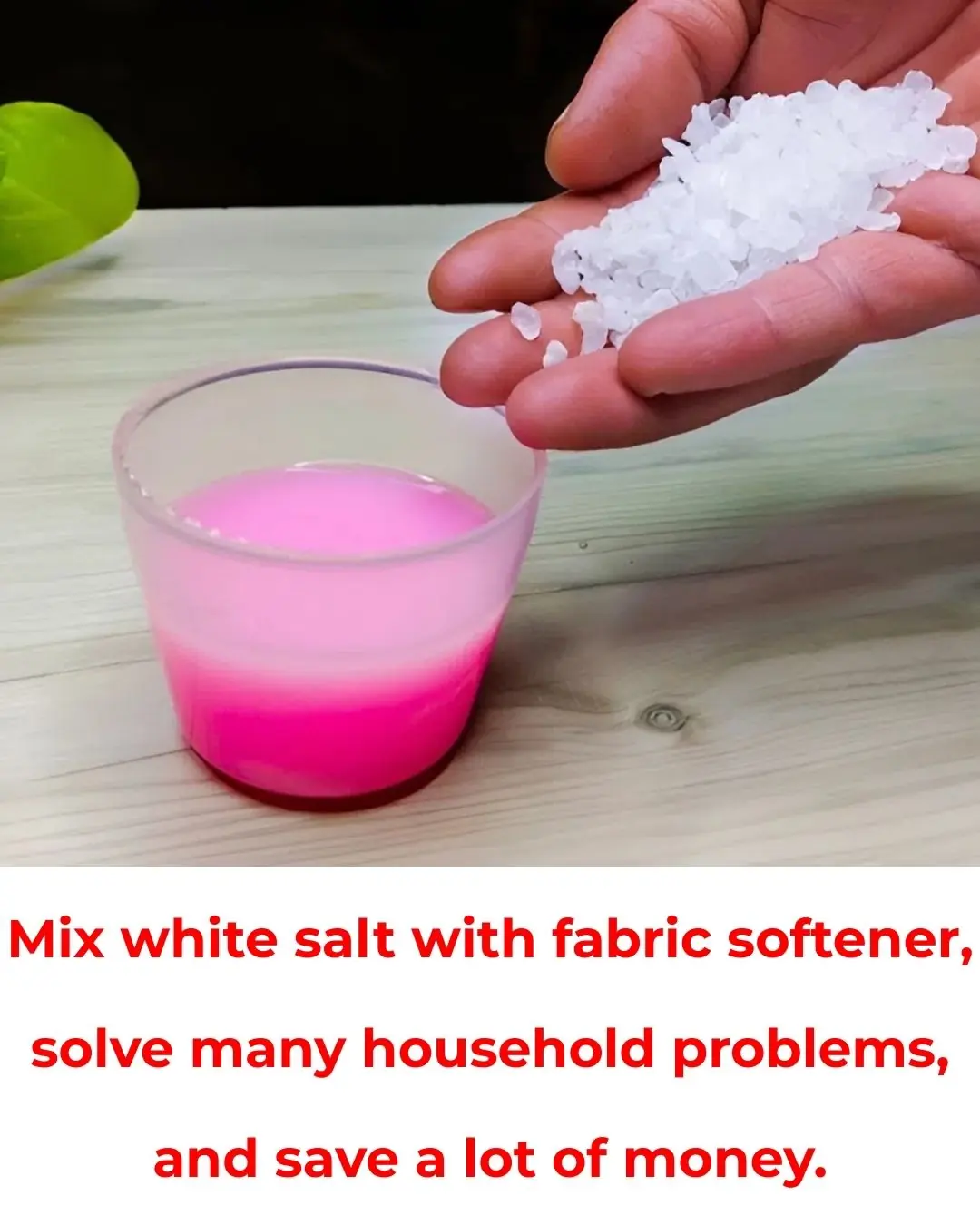 Mix white salt with fabric softener, solve many household problems, and save a lot of money.
