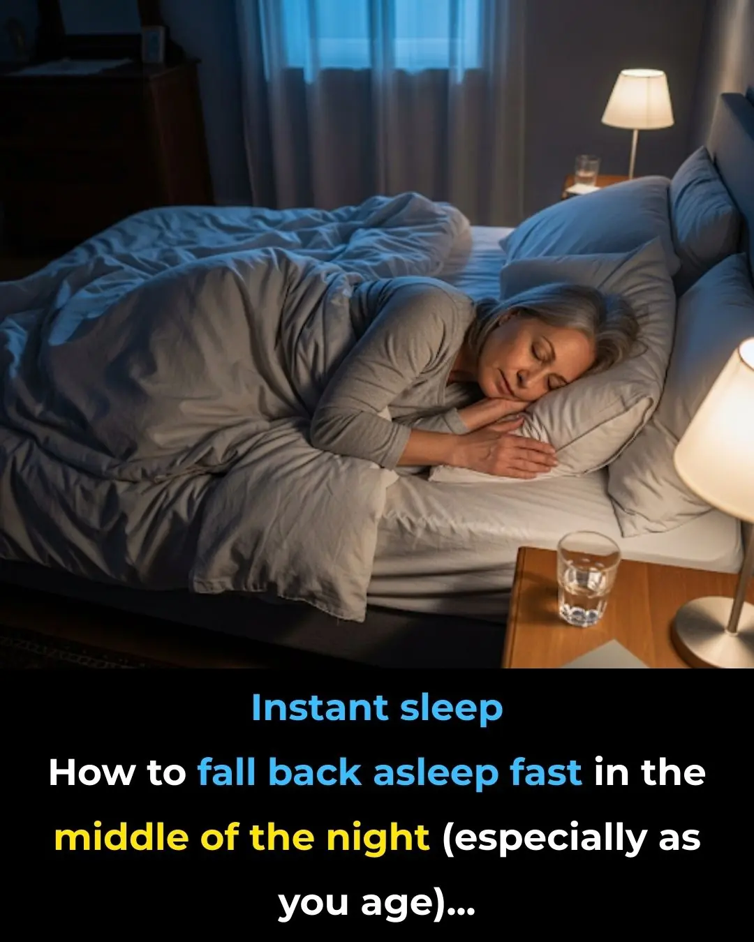How to fall back asleep fast in the middle of the night (especially as you age)