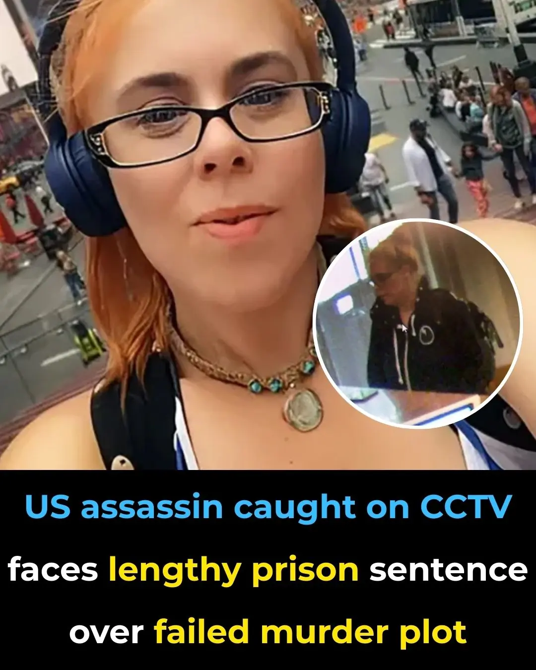 US assassin caught on CCTV faces lengthy prison sentence over failed murder plot