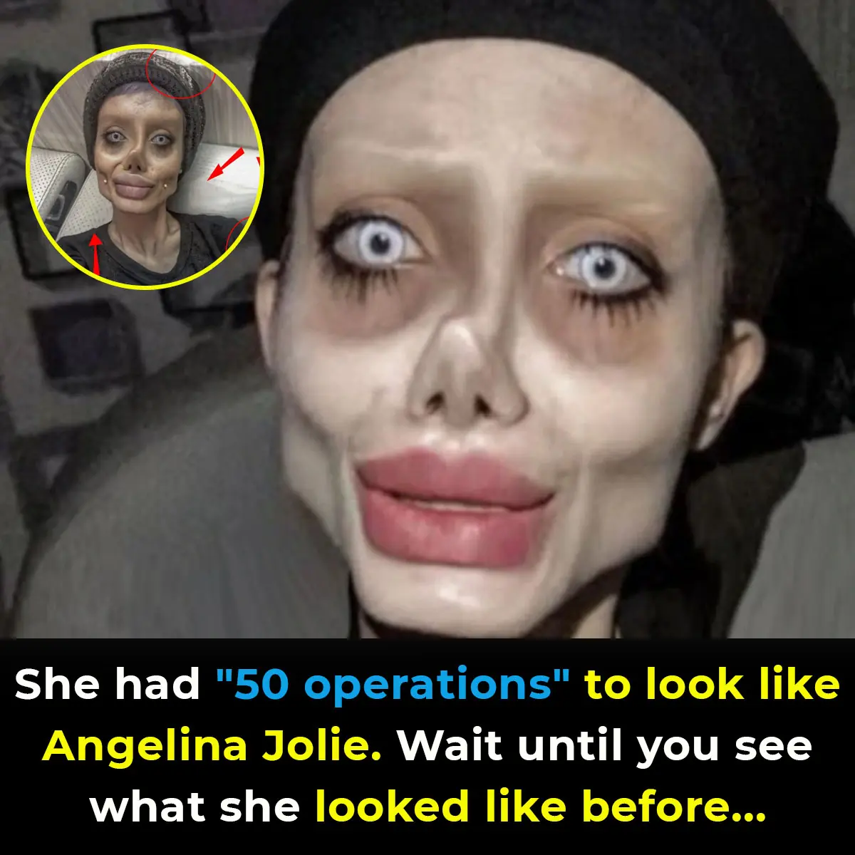 Angelina Jolie’s ‘Zombie Lookalike’ Revealed As She Leaves Jail After Fooling Everyone