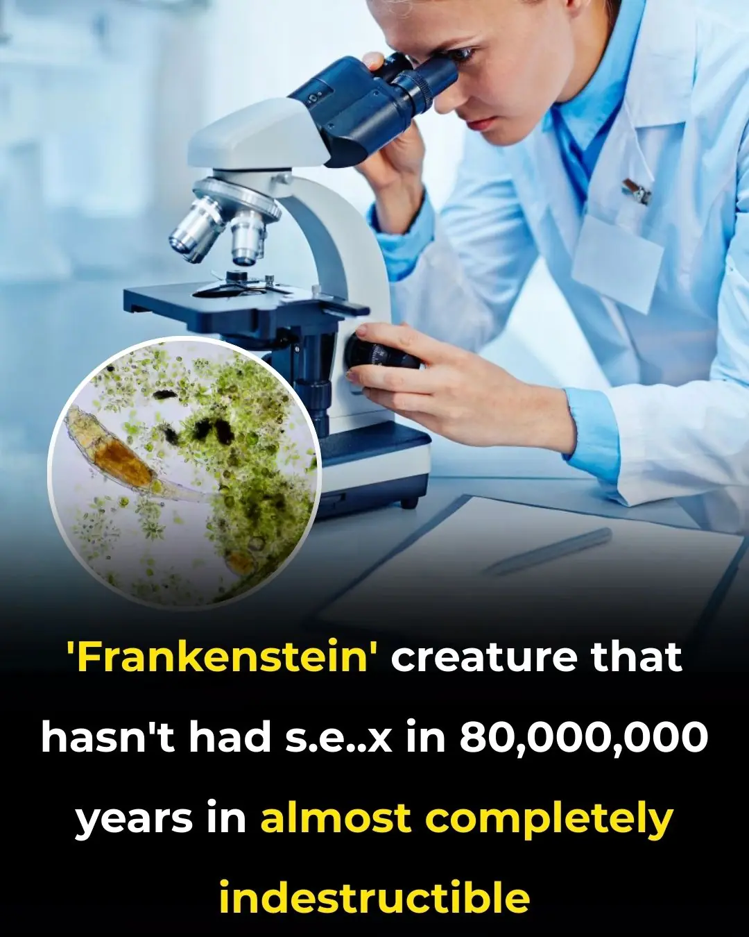 'Frankenstein' creature that hasn't had s3x in 80,000,000 years in almost completely indestructible