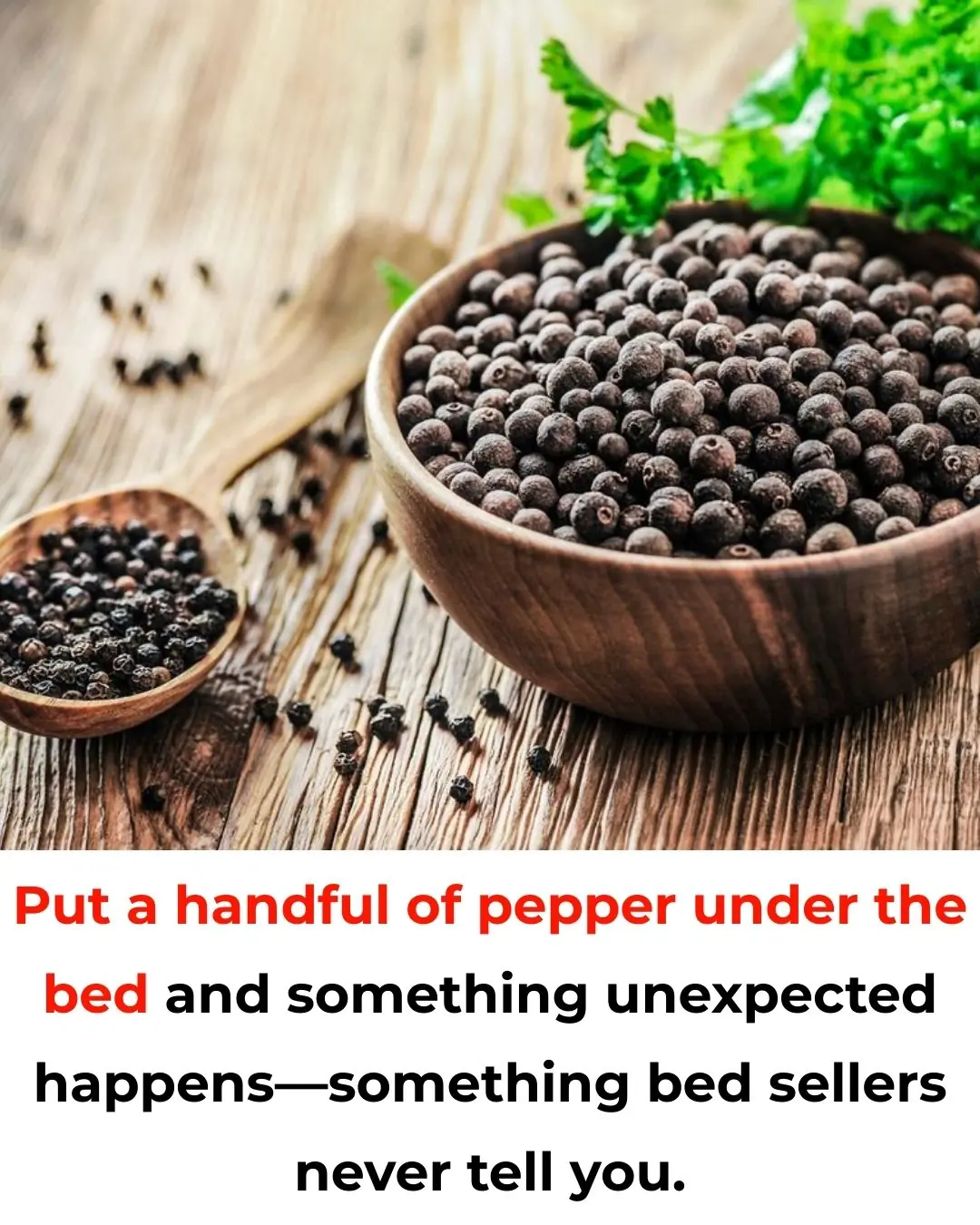 Put a Handful of Pepper Under the Bed and Something Unexpected Happens—Something Bed Sellers Never Tell You