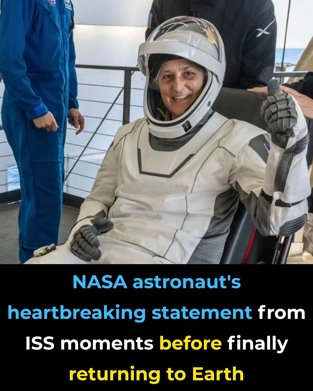 NASA astronaut's heartbreaking statement from ISS moments before finally returning to Earth