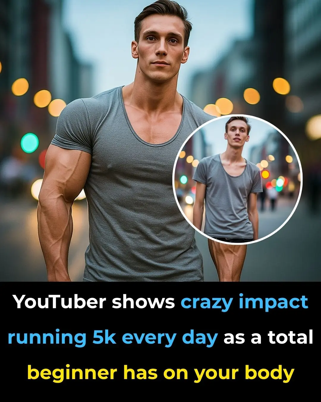 YouTuber shows crazy impact running 5k every day as a total beginner has on your body