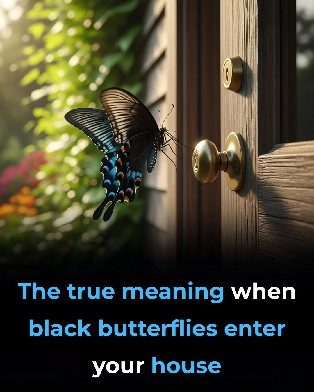 True Meaning When Black Butterflies Visit You