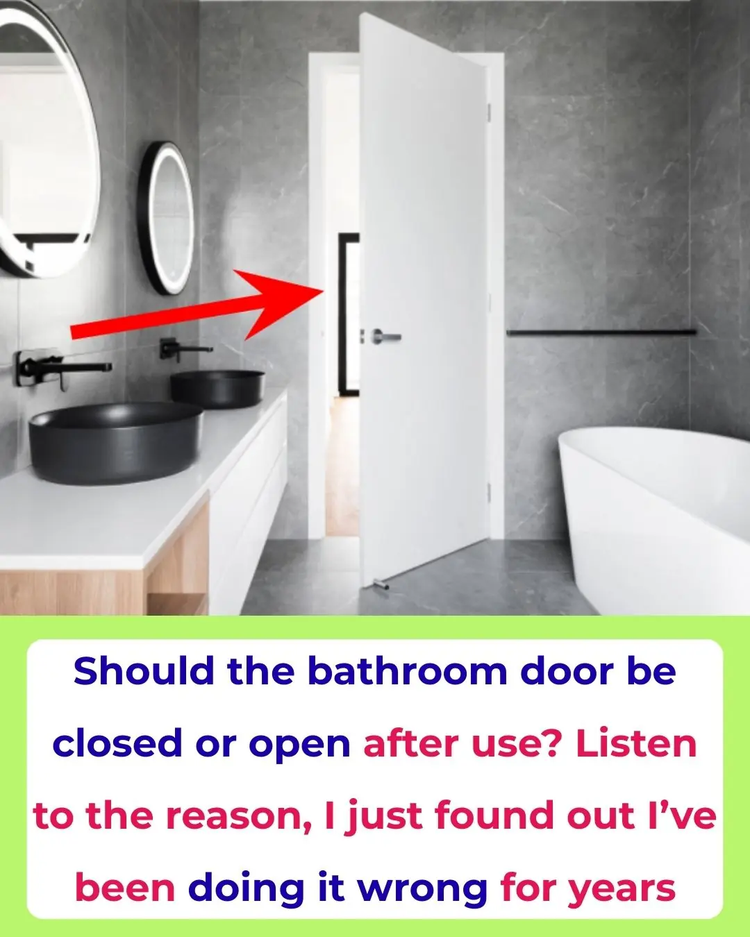 Should the Bathroom Door Be Closed or Open After Use? Listen to the Reason, I Just Found Out I’ve Been Doing It Wrong for Years