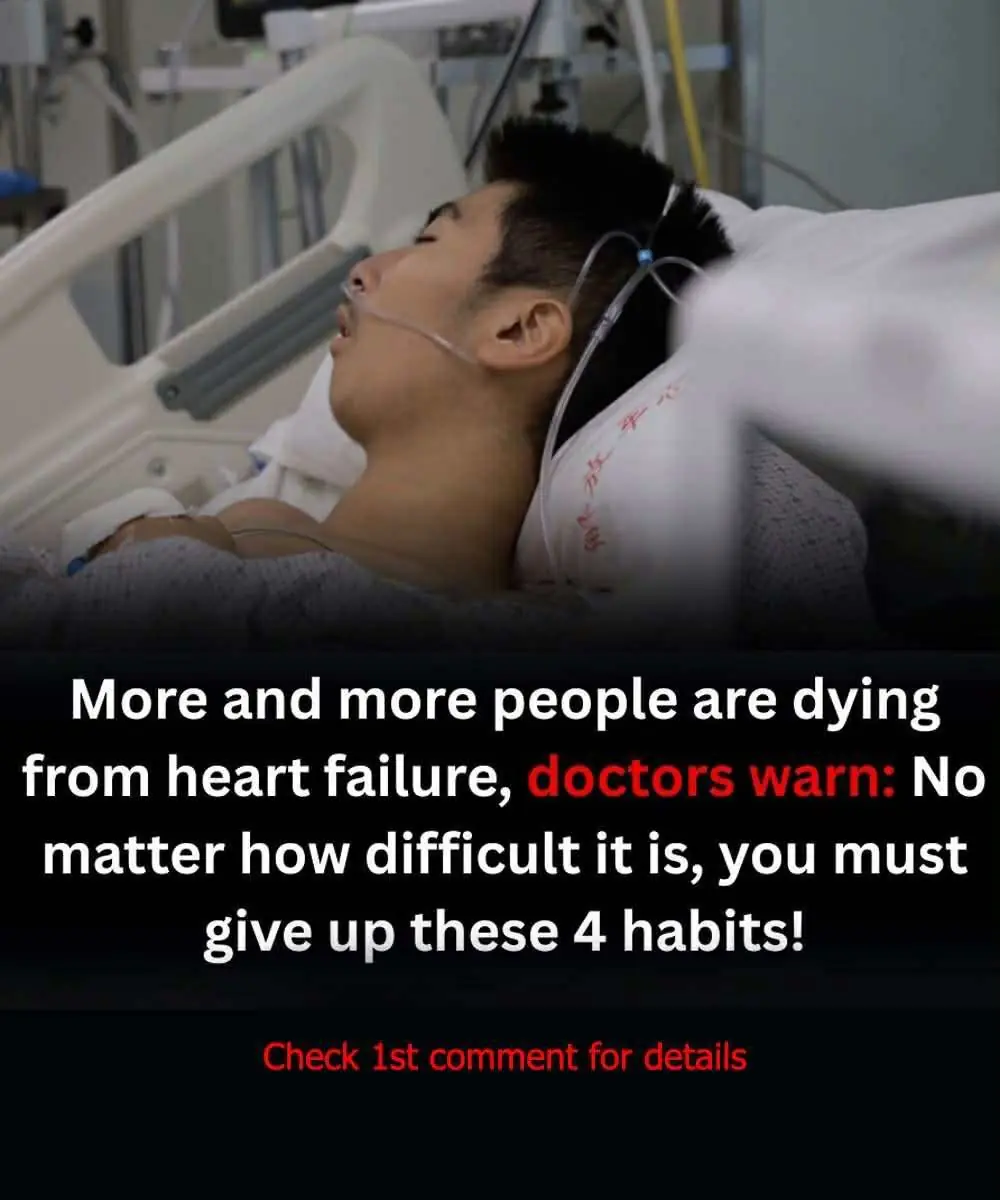 More people are dying from heart failure, doctors warn: give up these 4 habits now