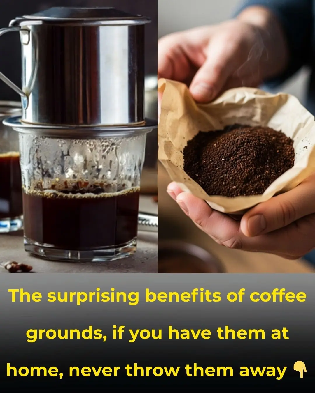The surprising benefits of coffee grounds, if you have them at home, never throw them away