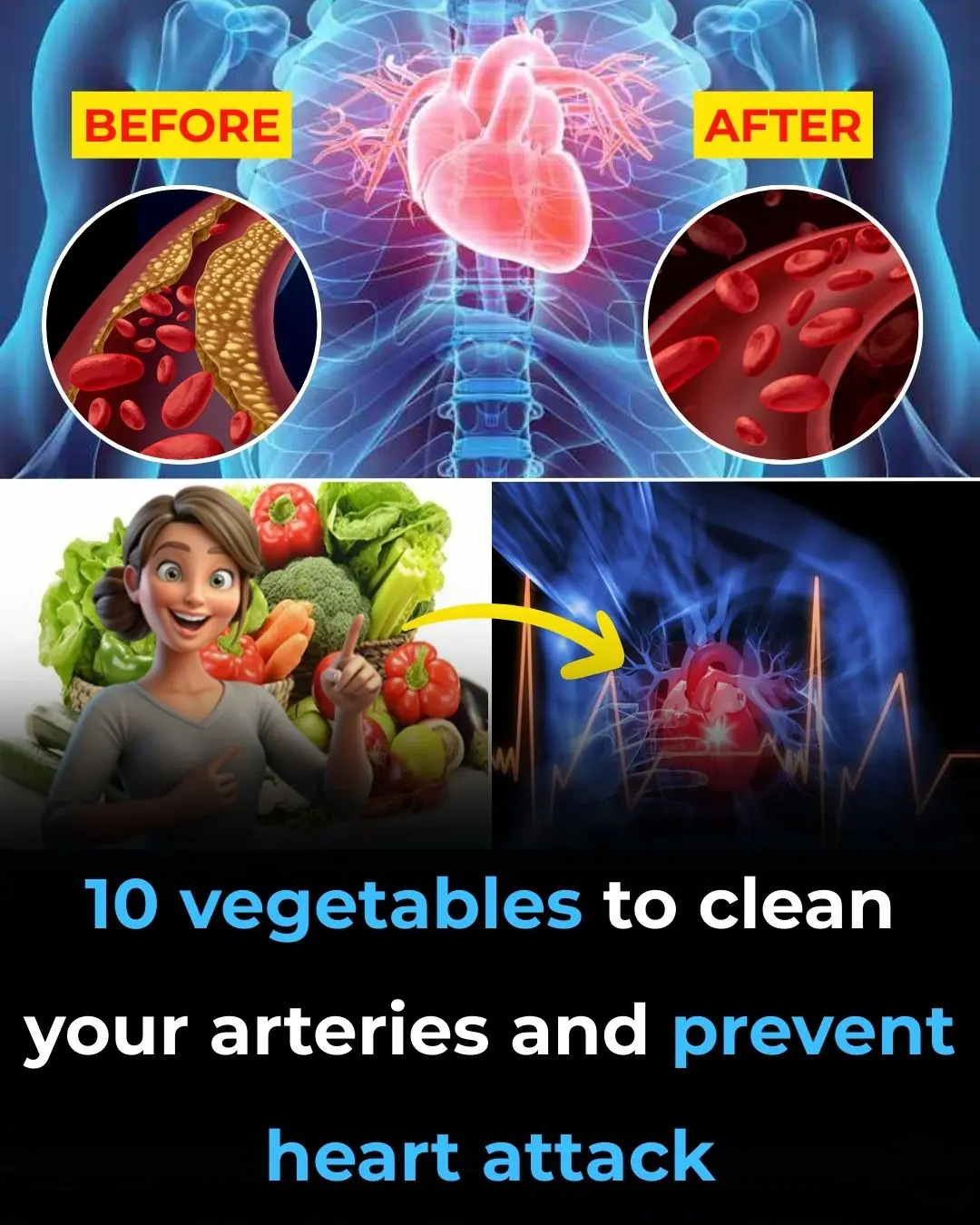 Vegetables To Clean Your Arteries And Prevent Heart Attack
