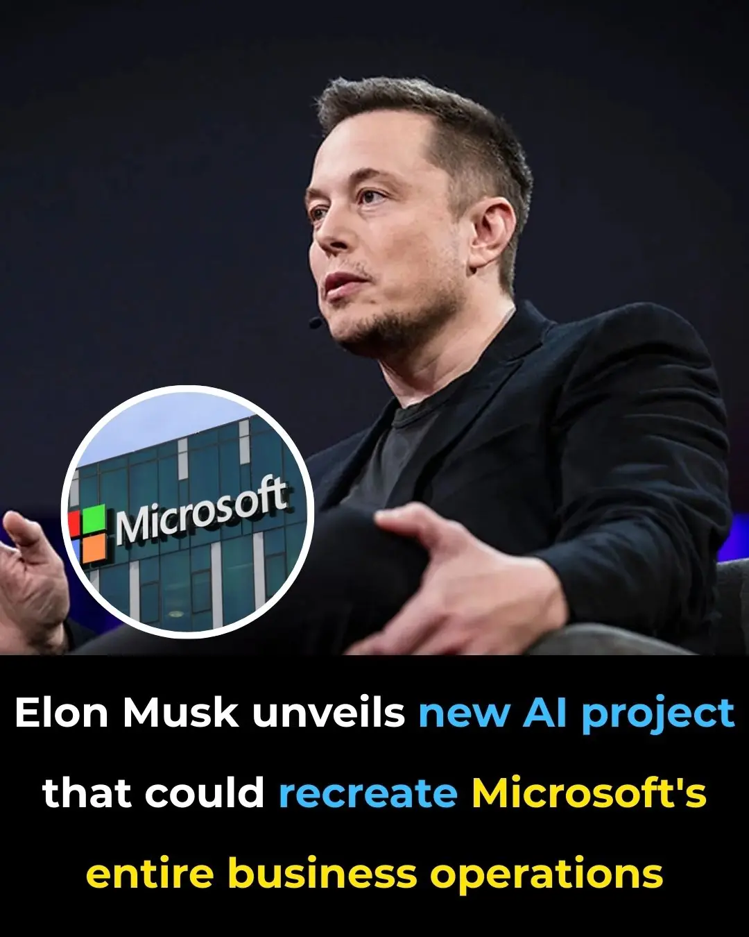 Elon Musk unveils new AI project that could recreate Microsoft’s entire business operations