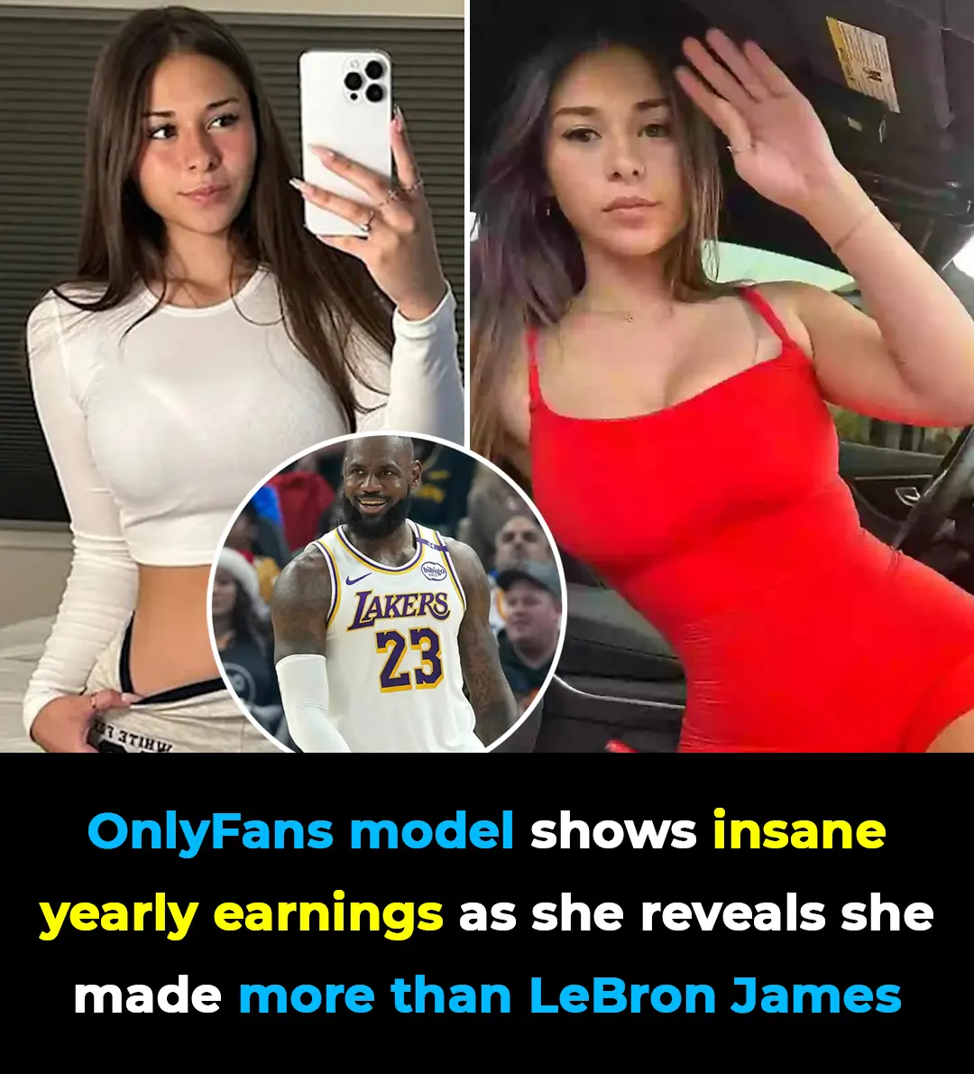 OnlyFans model shows insane yearly earnings as she reveals she made more than LeBron James