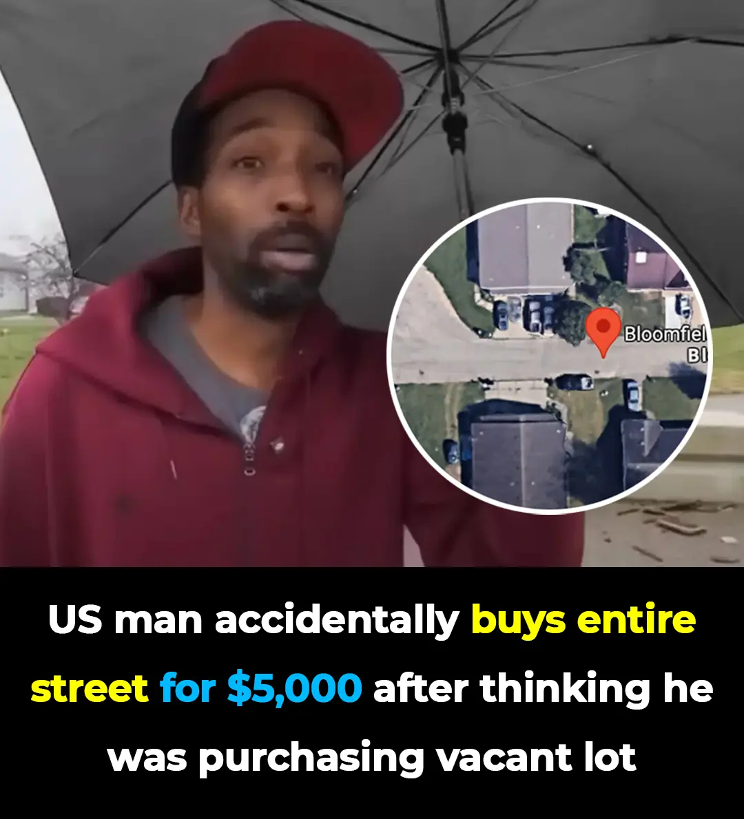 US man accidentally buys entire street for $5,000 after thinking he was purchasing vacant lot
