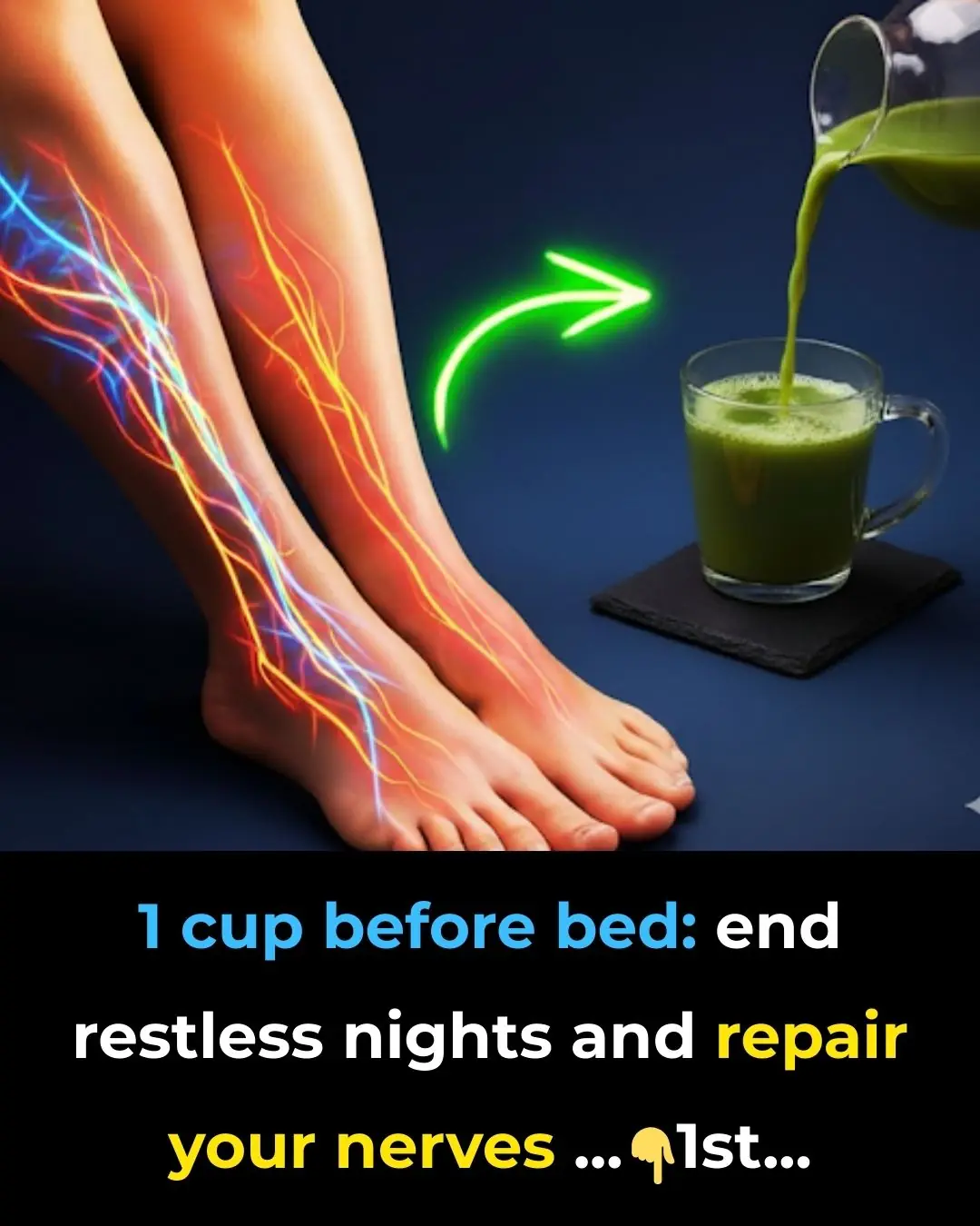1 cup before bed: end restless nights and repair your nerves
