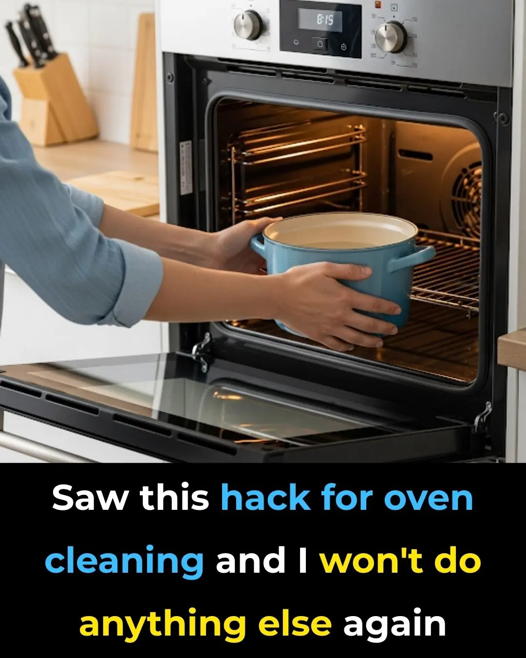 Saw This Trick For Oven Cleaning