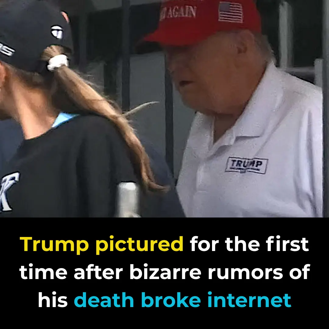 Trump pictured for the first time after bizarre rumors of his d3ath broke internet