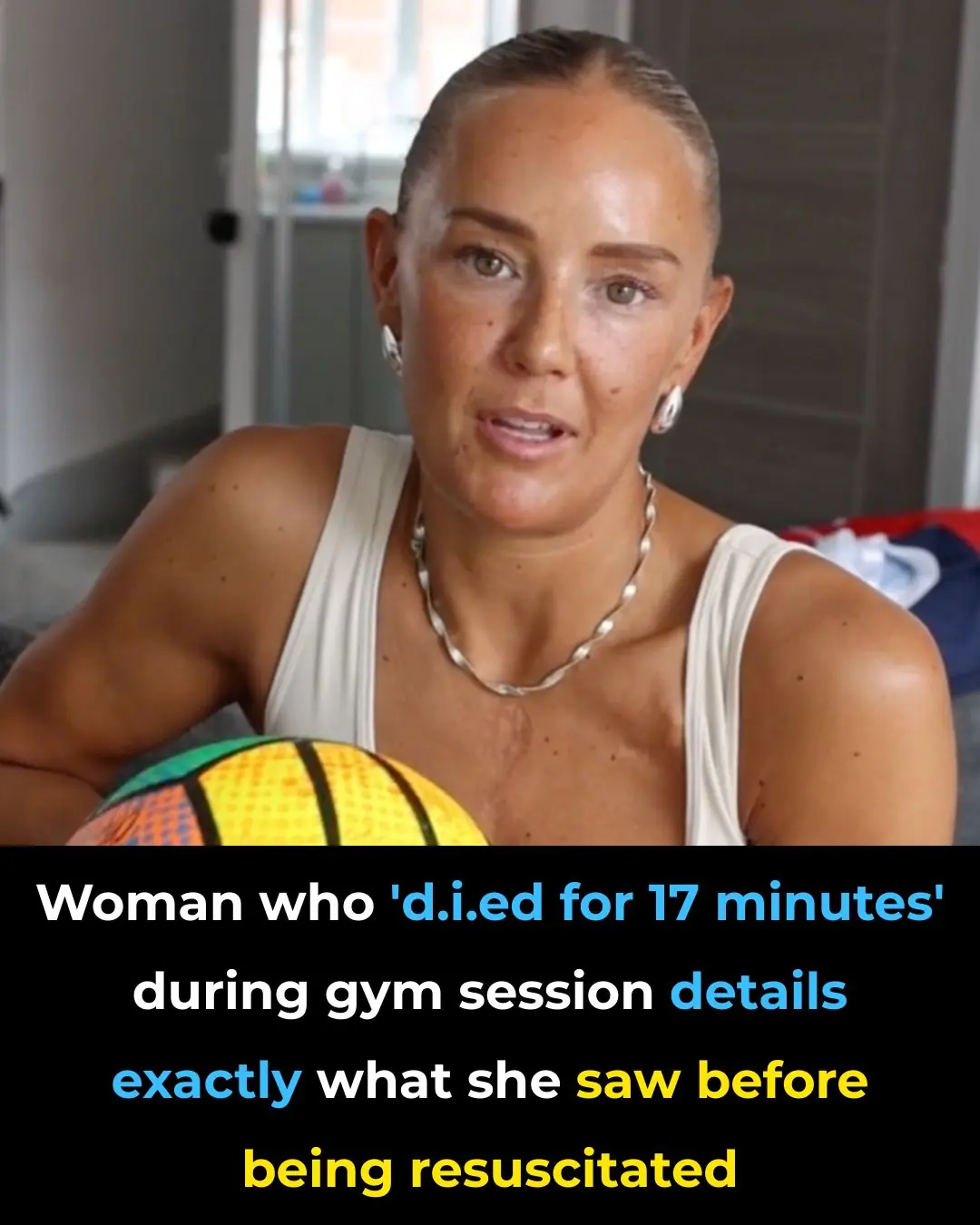 Woman who ‘died for 17 minutes’ during gym session details exactly what she saw before being resuscitated