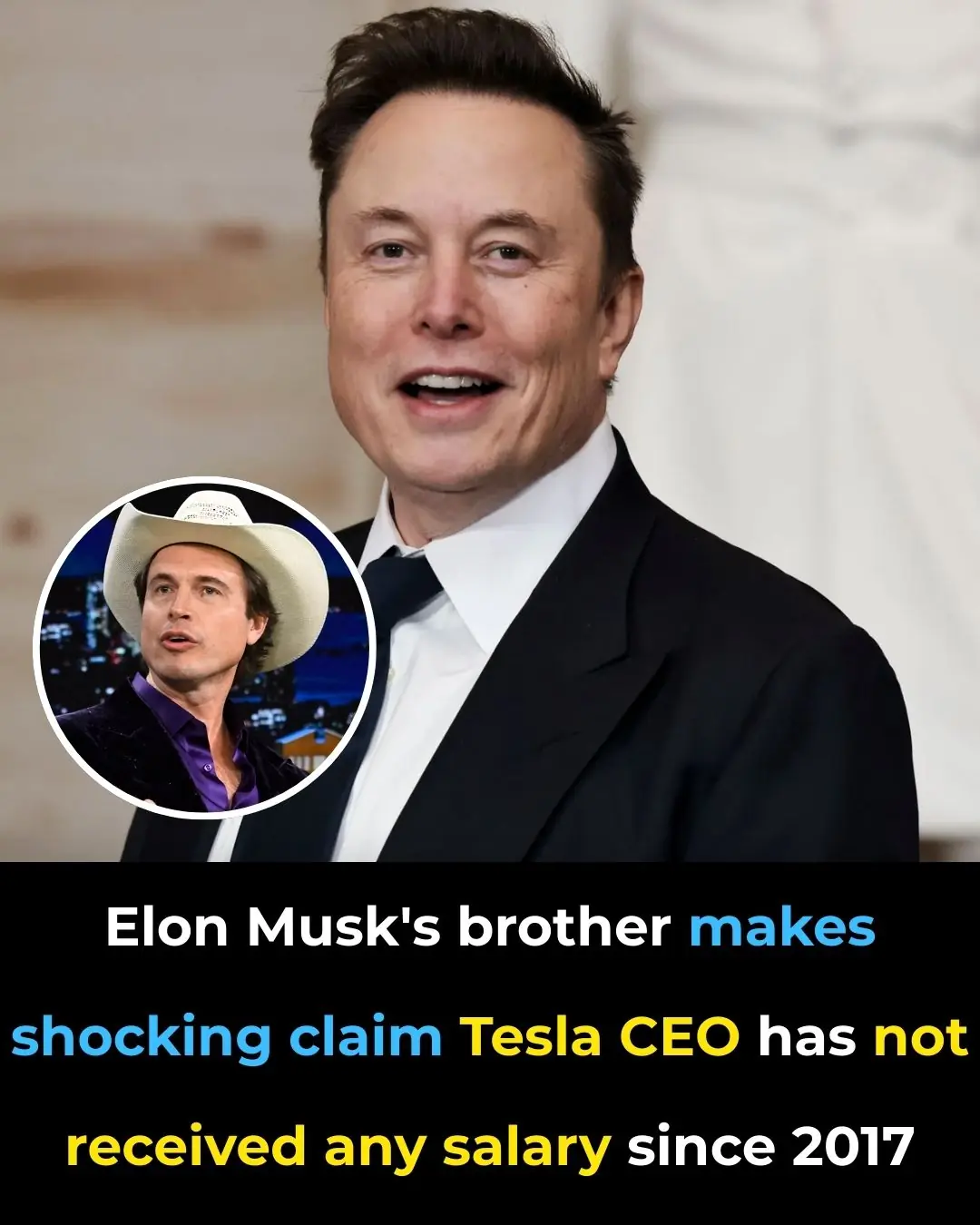 Elon Musk's brother makes shocking claim Tesla CEO has not received any salary since 2017