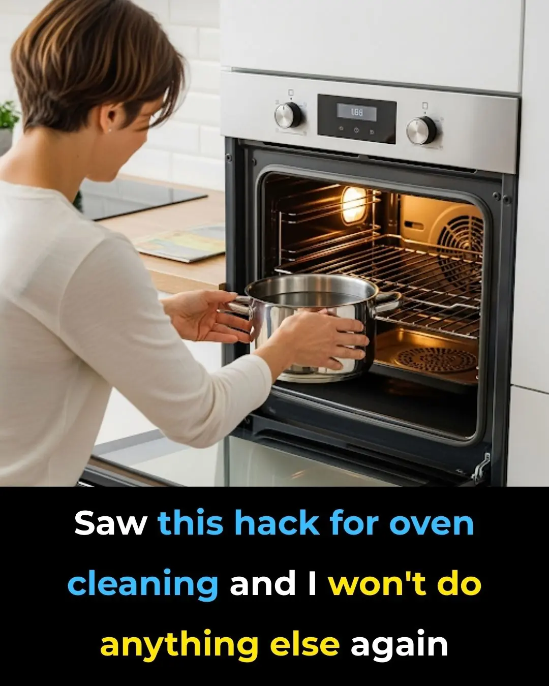 Saw This Trick For Oven Cleaning
