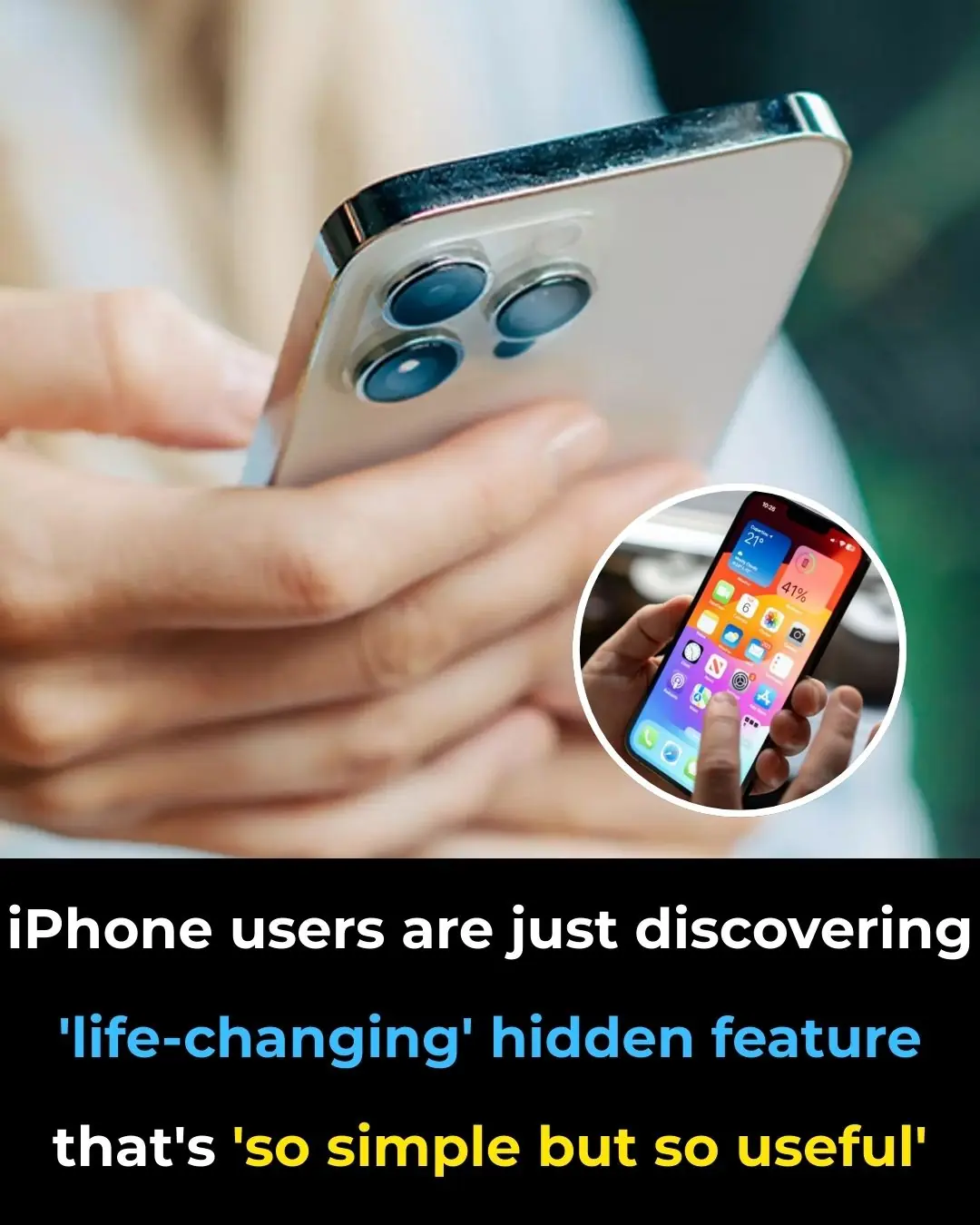 iPhone users are just discovering 'life-changing' hidden feature that's 'so simple but so useful'