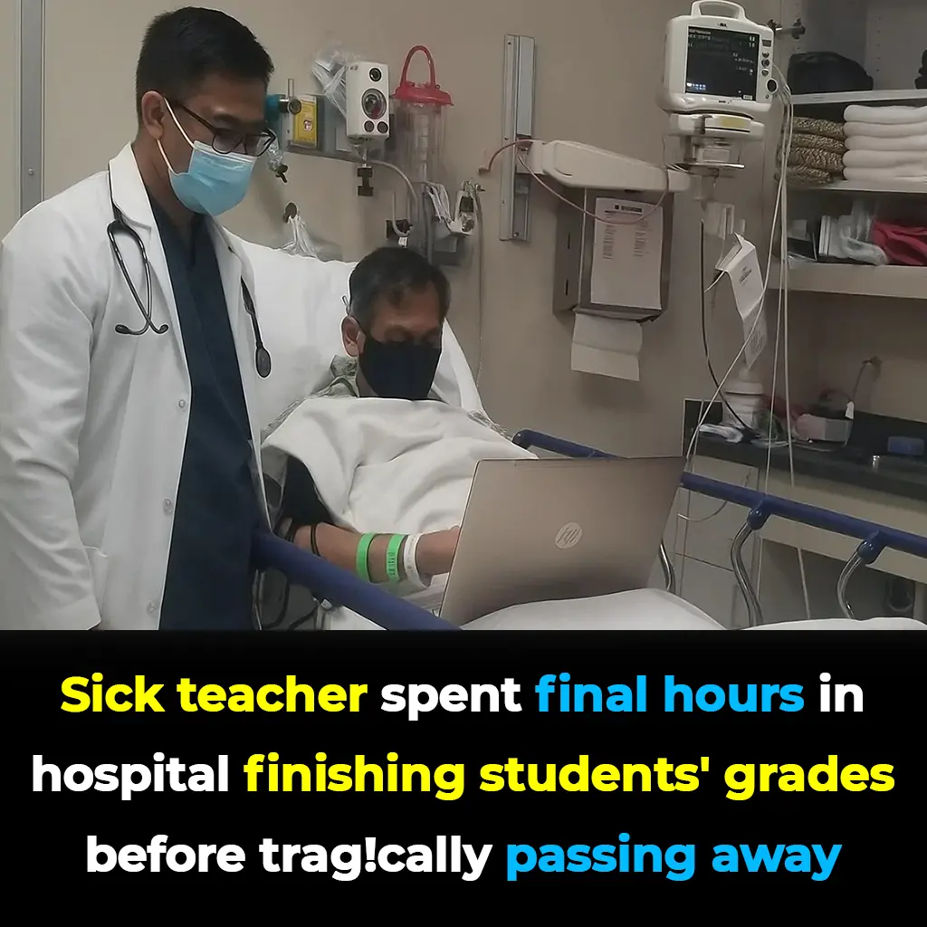 Sick teacher spent final hours in hospital finishing students' grades before tragically passing away