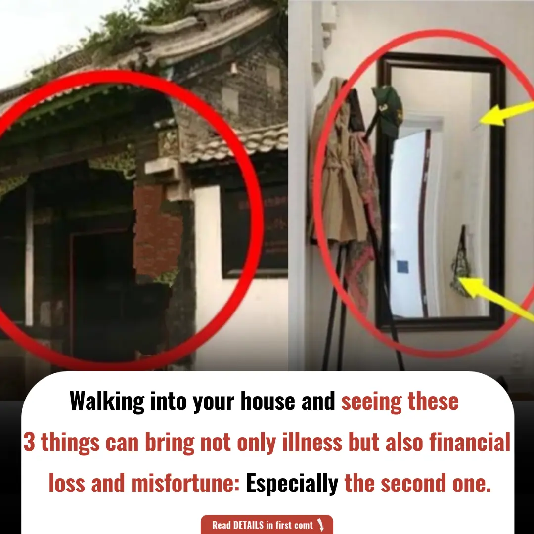 Walking into your house and seeing these 3 things can bring not only illness but also financial loss and misfortune: Especially the second one.