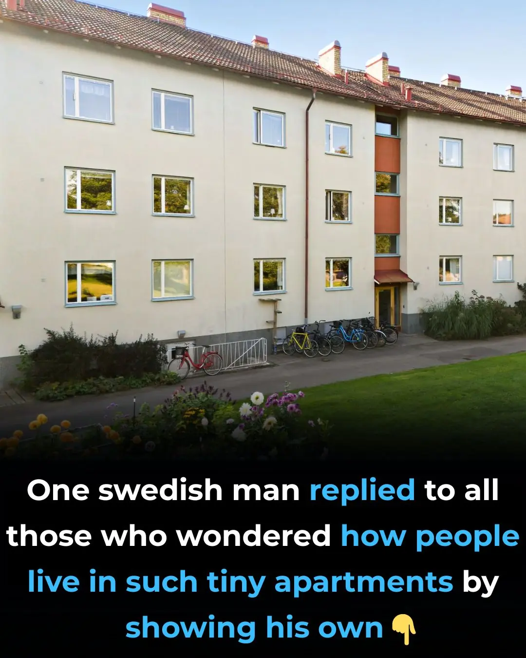 One Swedish man replied to all those who wondered how people live in such tiny apartments by showing his own