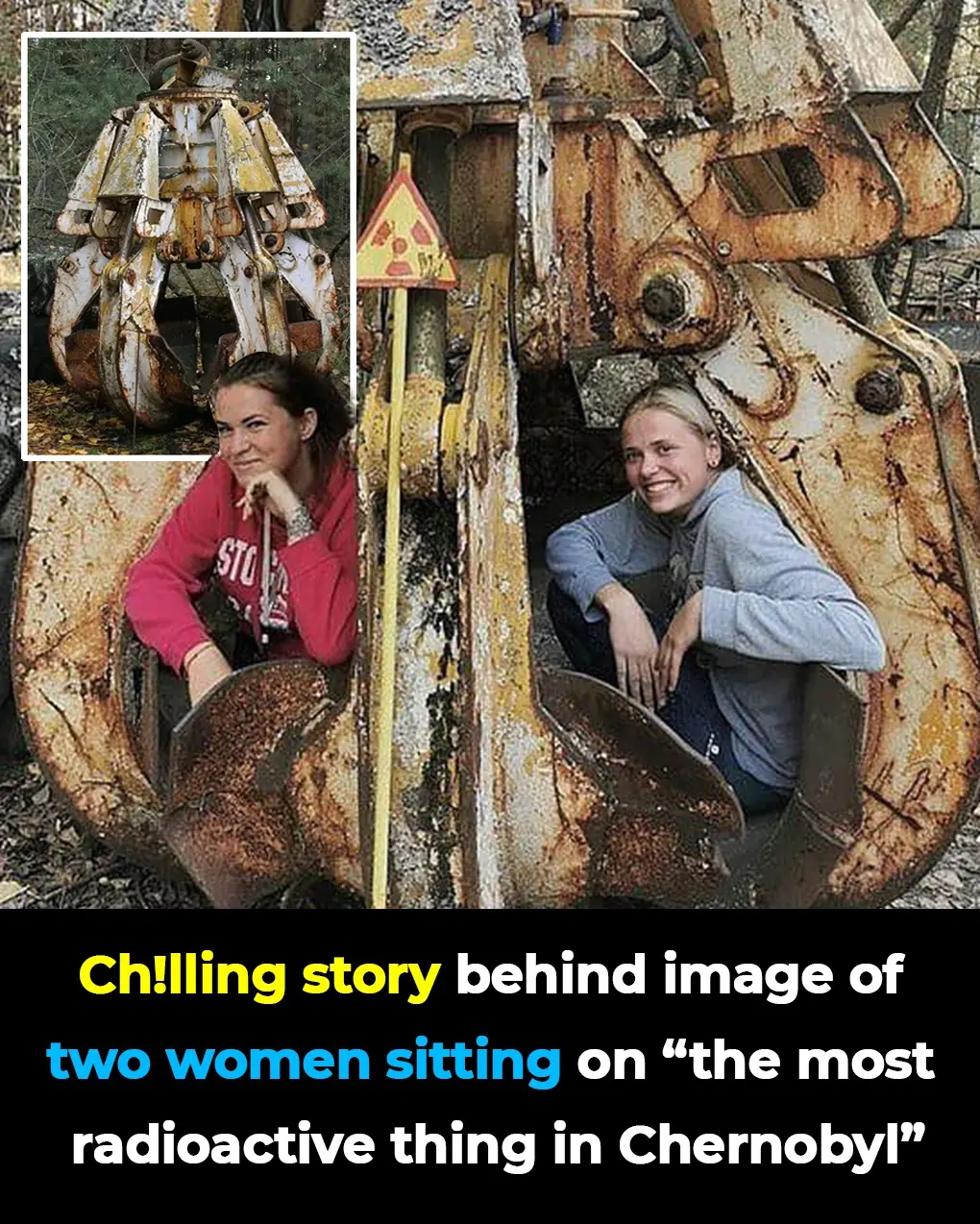 The Shocking Truth Behind Viral Photo of Tourists Sitting on Chernobyl’s “Radioactive Claw”