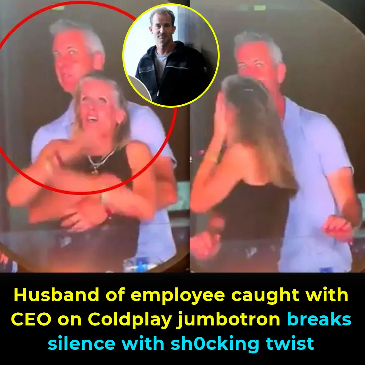 Husband of employee caught with CEO on Coldplay jumbotron breaks silence with shocking twist
