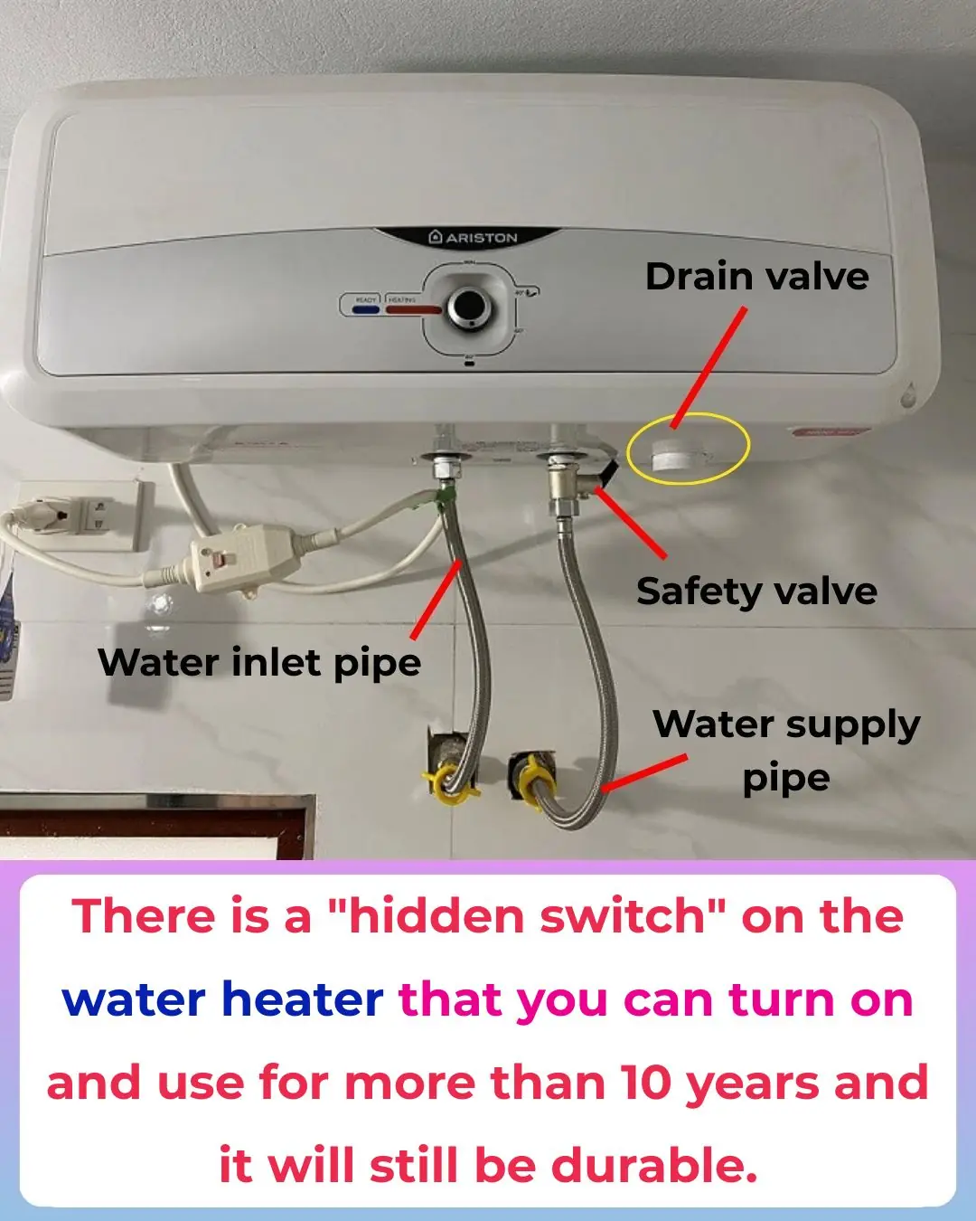 There’s a “Hidden Switch” on Your Water Heater: Using It Properly Can Make It Last Over 10 Years