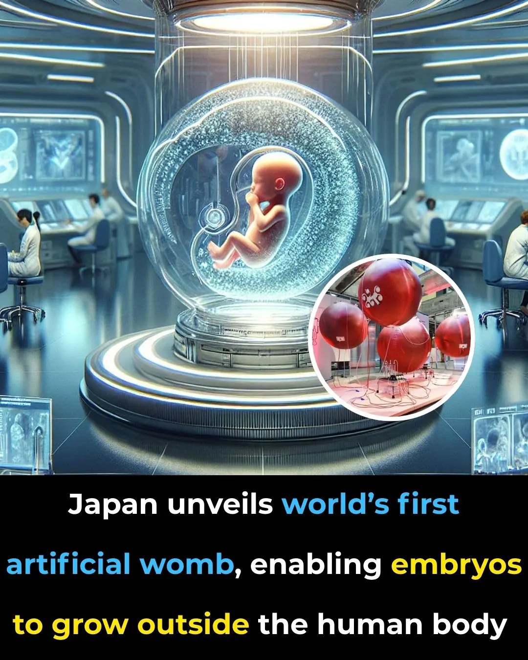 Japan Unveils World’s First Artificial Womb, Enabling Embryos To Grow Outside The Human Body