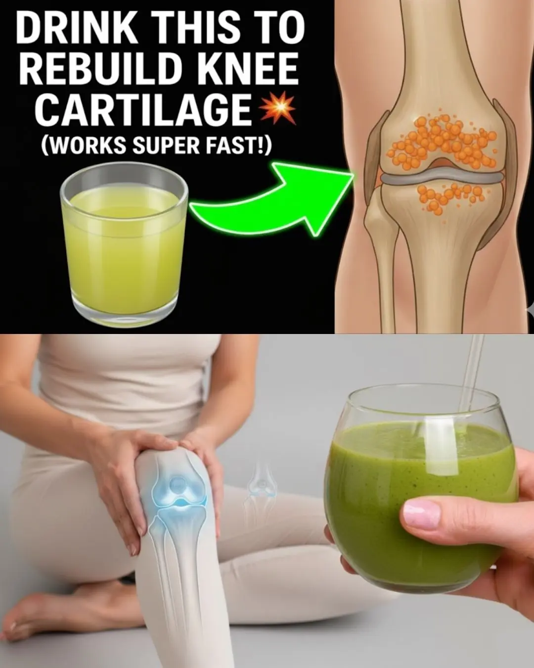 🦵 Discover the Miracle Drink That Rebuilds Knee Cartilage Fast for Seniors!