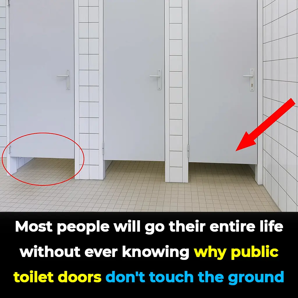 Why Public Bathroom Doors Don’t Reach the Floor – The Real Reason Revealed