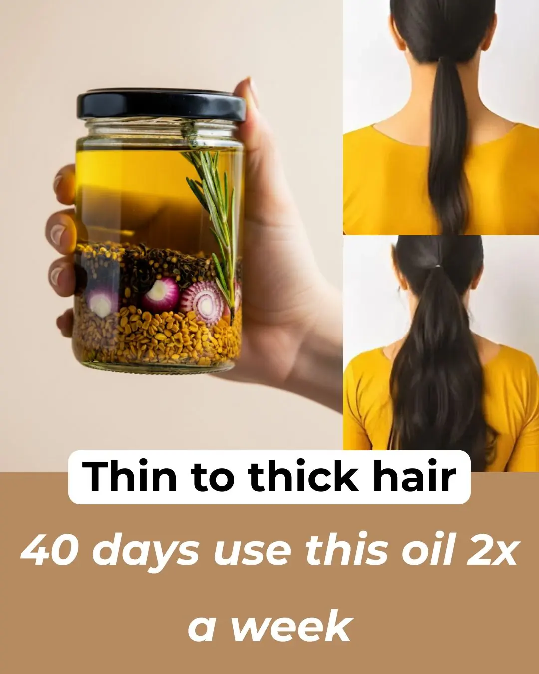 Fenugreek & Onion: Thin To Thick Hair Naturally
