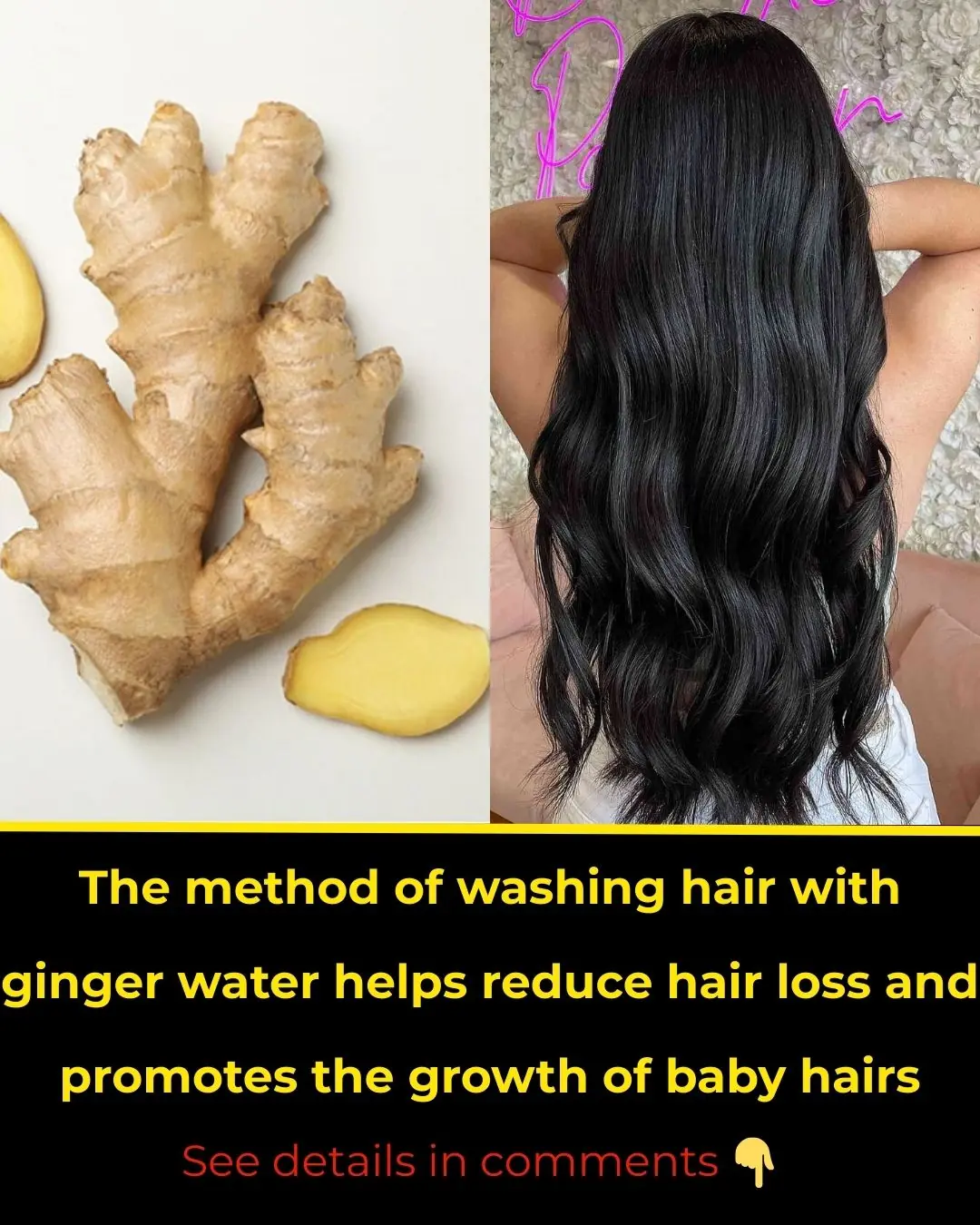 How to Wash Your Hair with Ginger Water to Reduce Hair Loss and Boost Baby Hair Growth