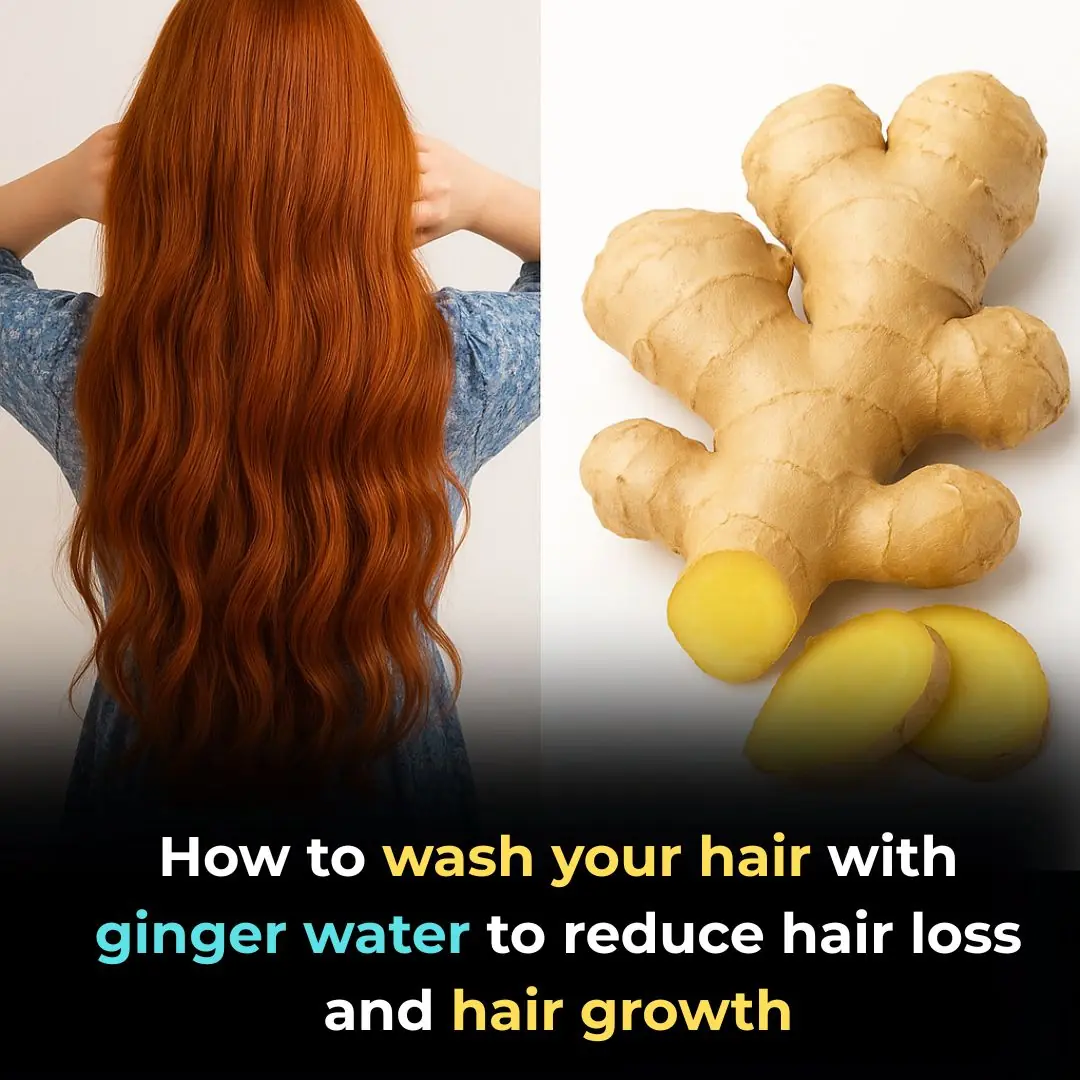 How to wash your hair with ginger water to reduce hair loss and hair growth