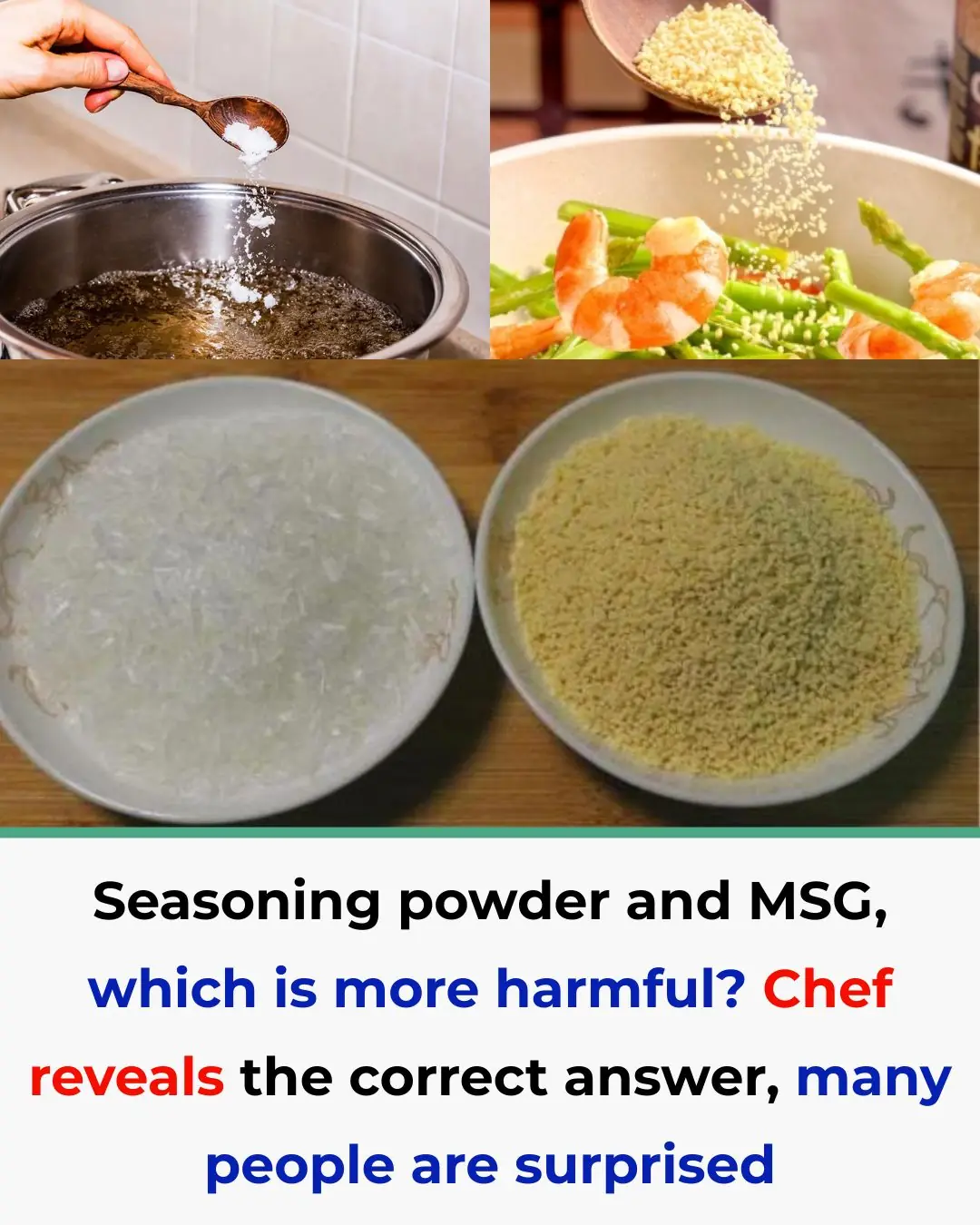 Seasoning powder and monosodium glutamate, which is the most harmful?